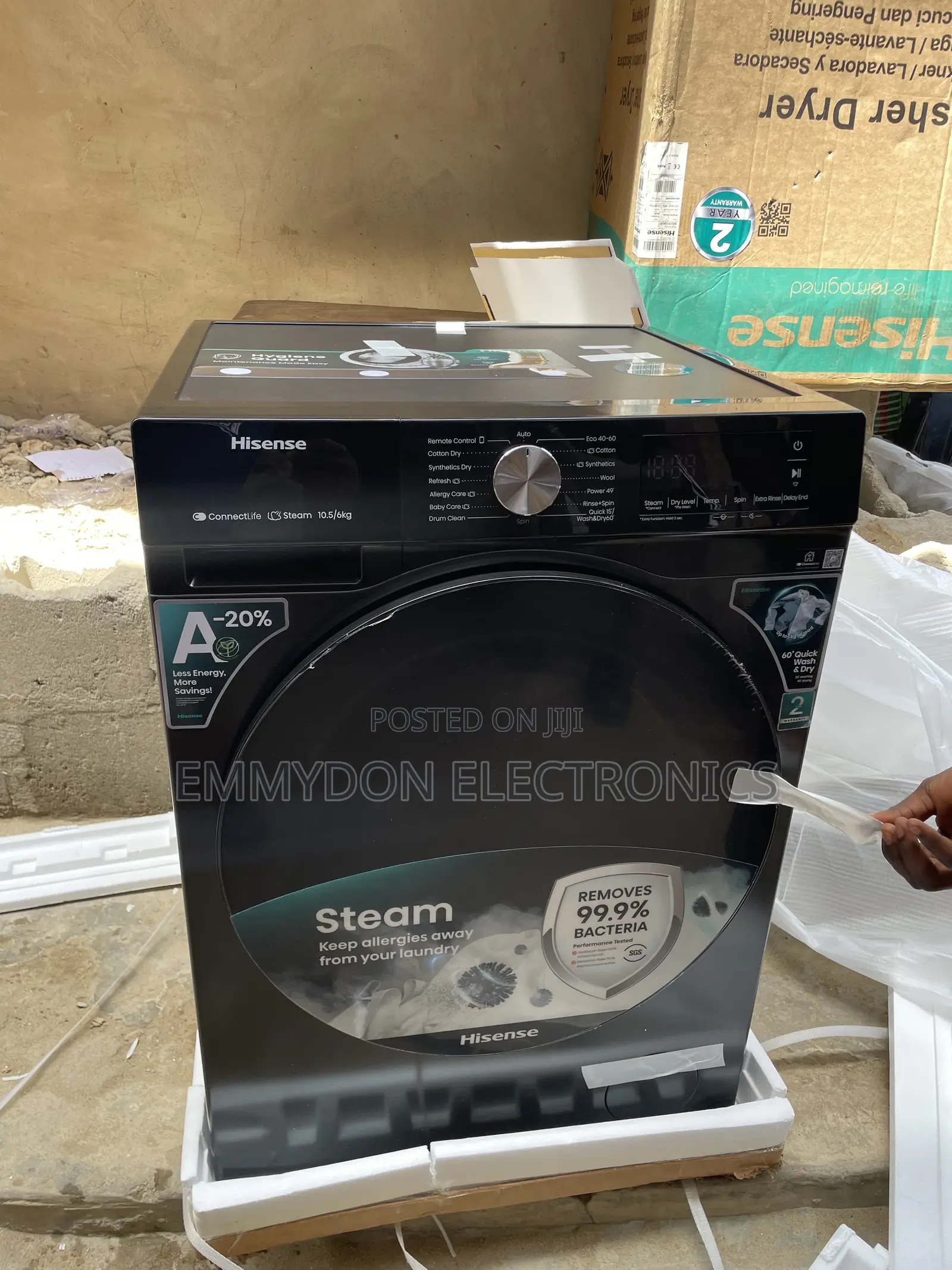 Hisense 10.5kg Home Laundry Front Loader