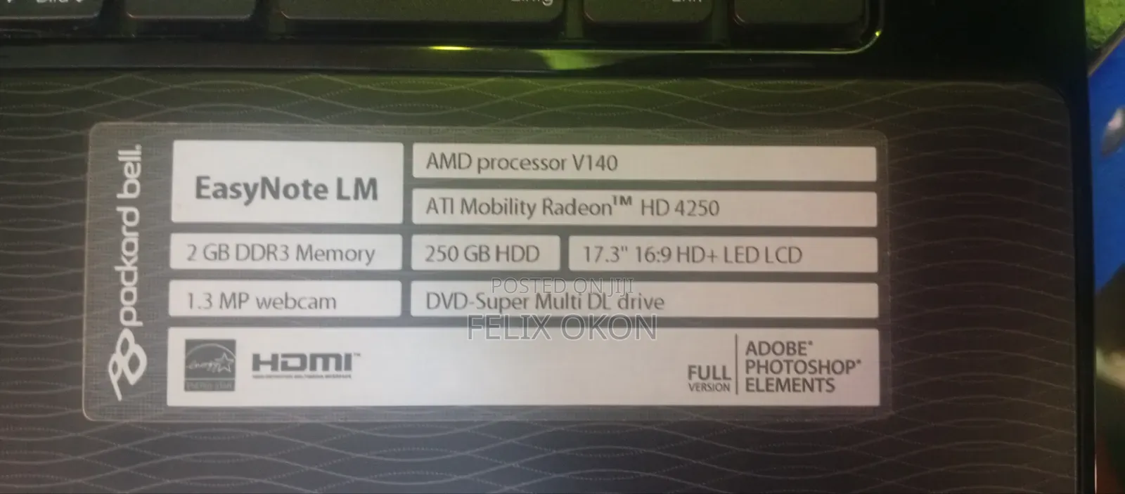 New Laptop Packard Bell Dot 4GB AMD HDD 320GB