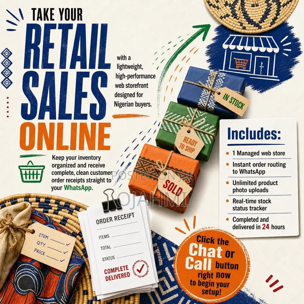 Seamless Digital Ordering Website for Retail Stores