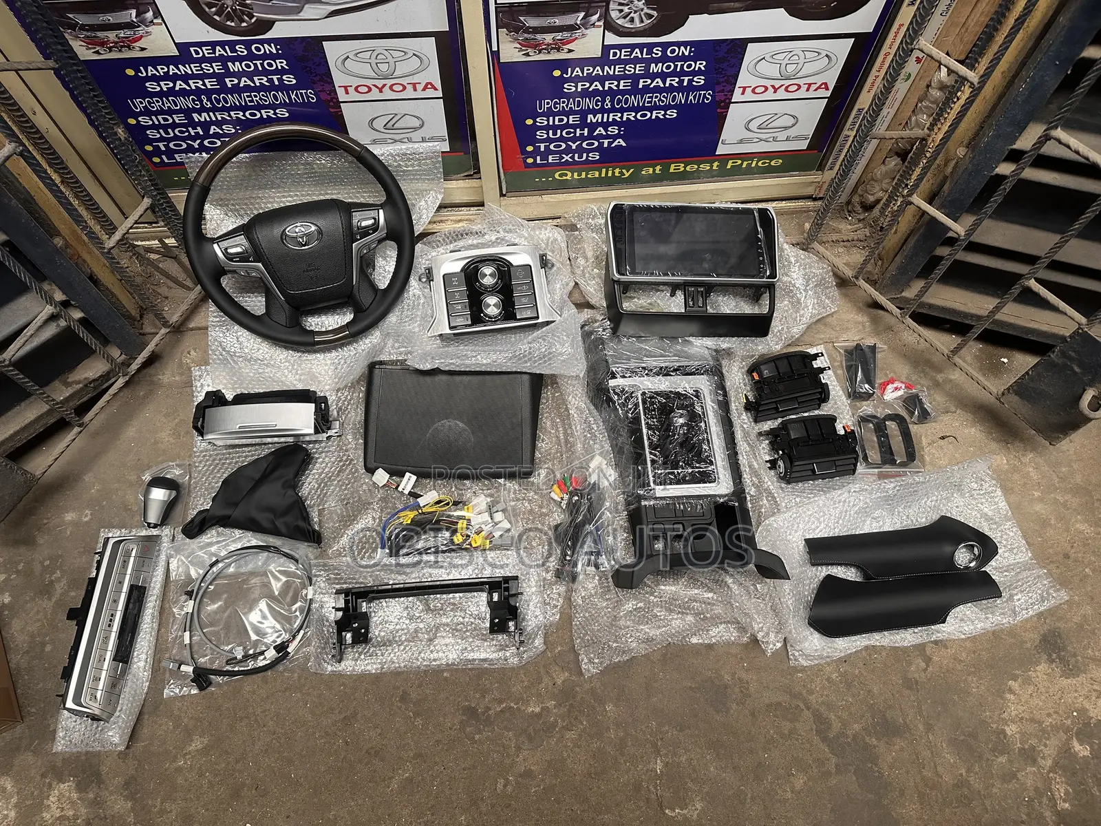 Prado 2018-2020 Interior Kit,console Kit,steering Wheel and Android