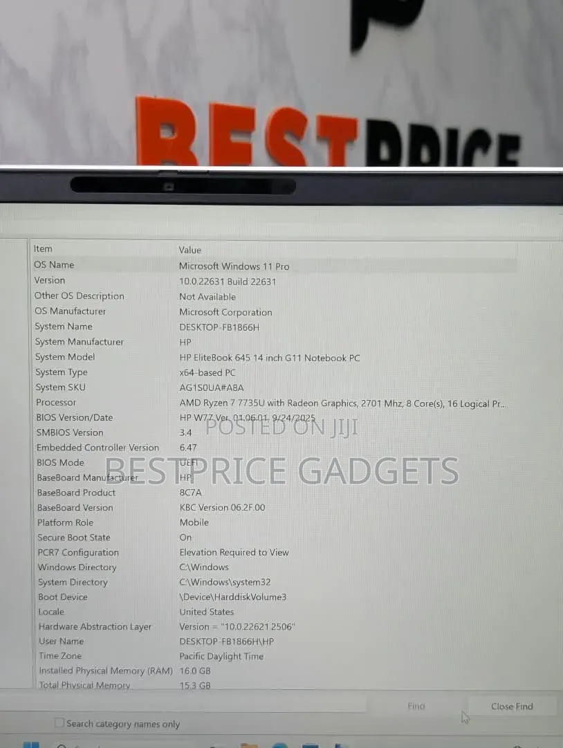 Laptop HP EliteBook 640 G11 16GB AMD Ryzen 7 SSD 512GB