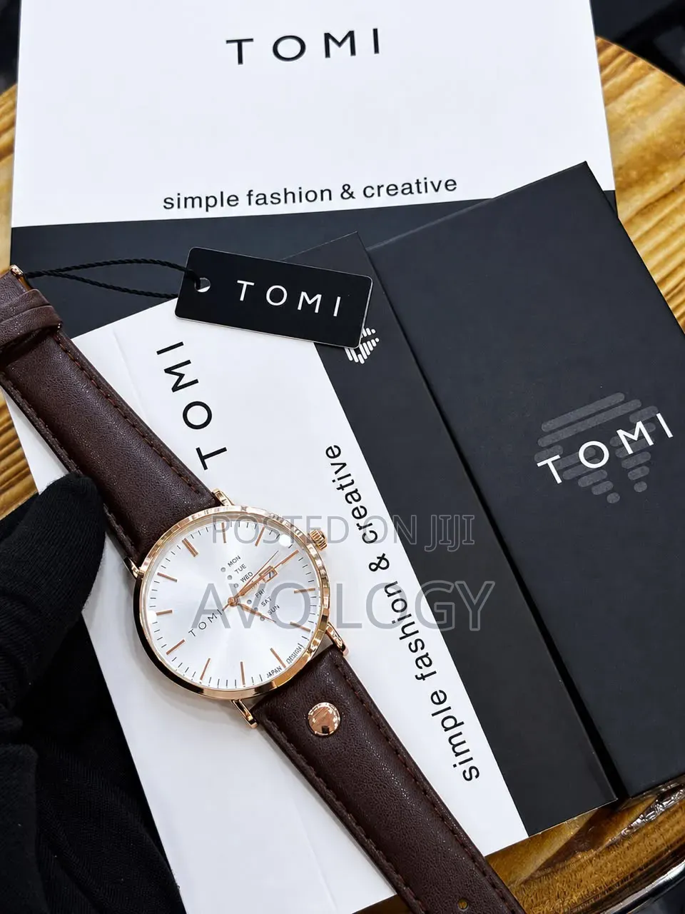 Tomi Leather Wristwatch