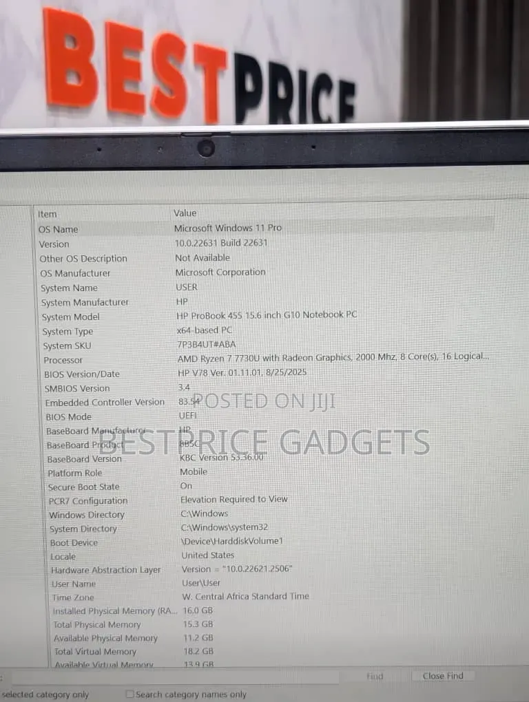 Laptop HP ProBook 455 16GB AMD Ryzen 7 SSD 512GB