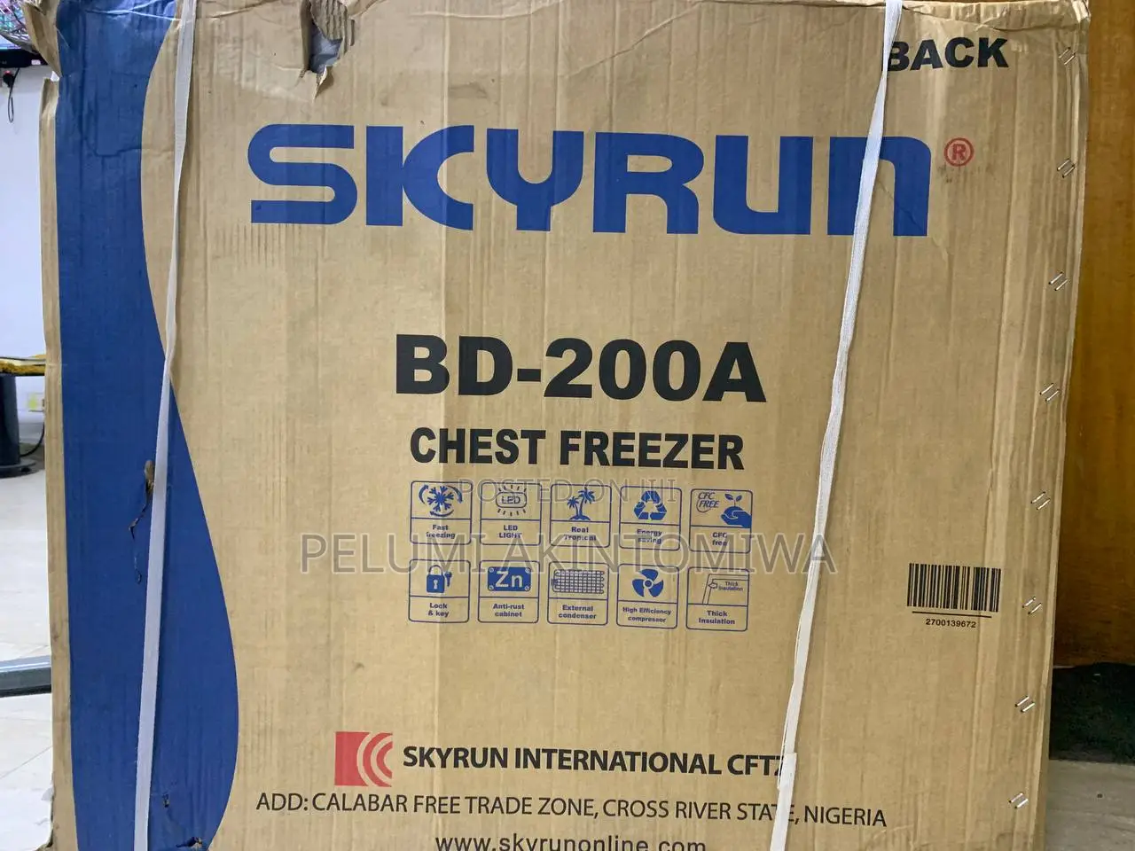 Skyrun BD-200A 200L Deep Freezer