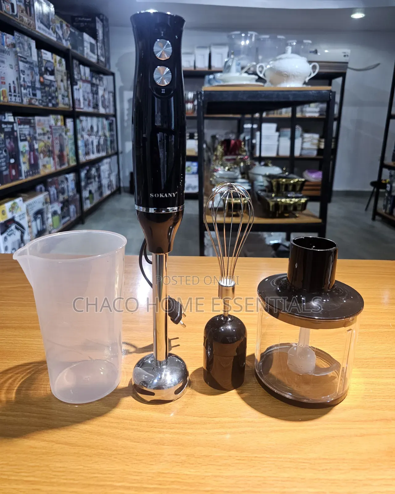 Sokany 4-in-1 Multipurpose Immersion Hand Blender Set