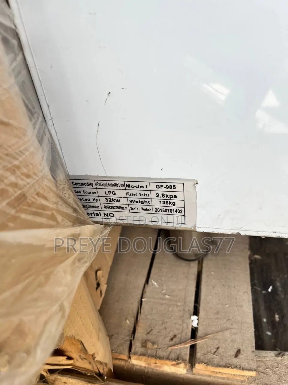 Brand New GF985 Commercial Gas Deep Fryer With Cabinet