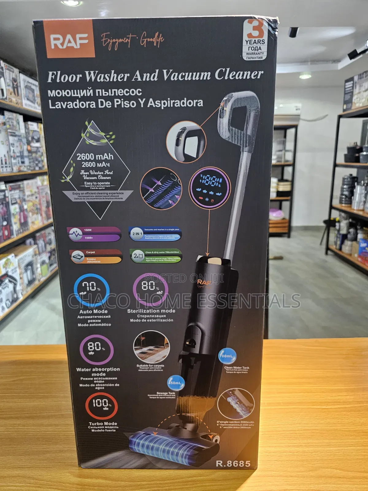 RAF Cordless Floor Washer Vacuum Cleaner