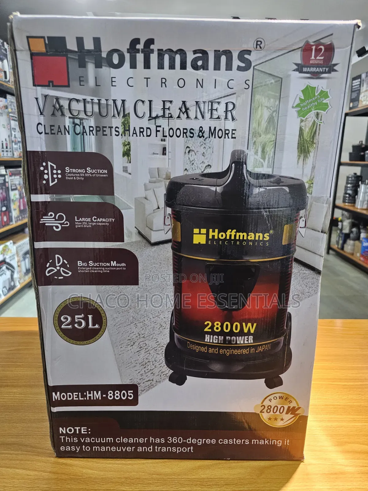 Hoffmans 25L Wet Dry Drum Vacuum Cleaner