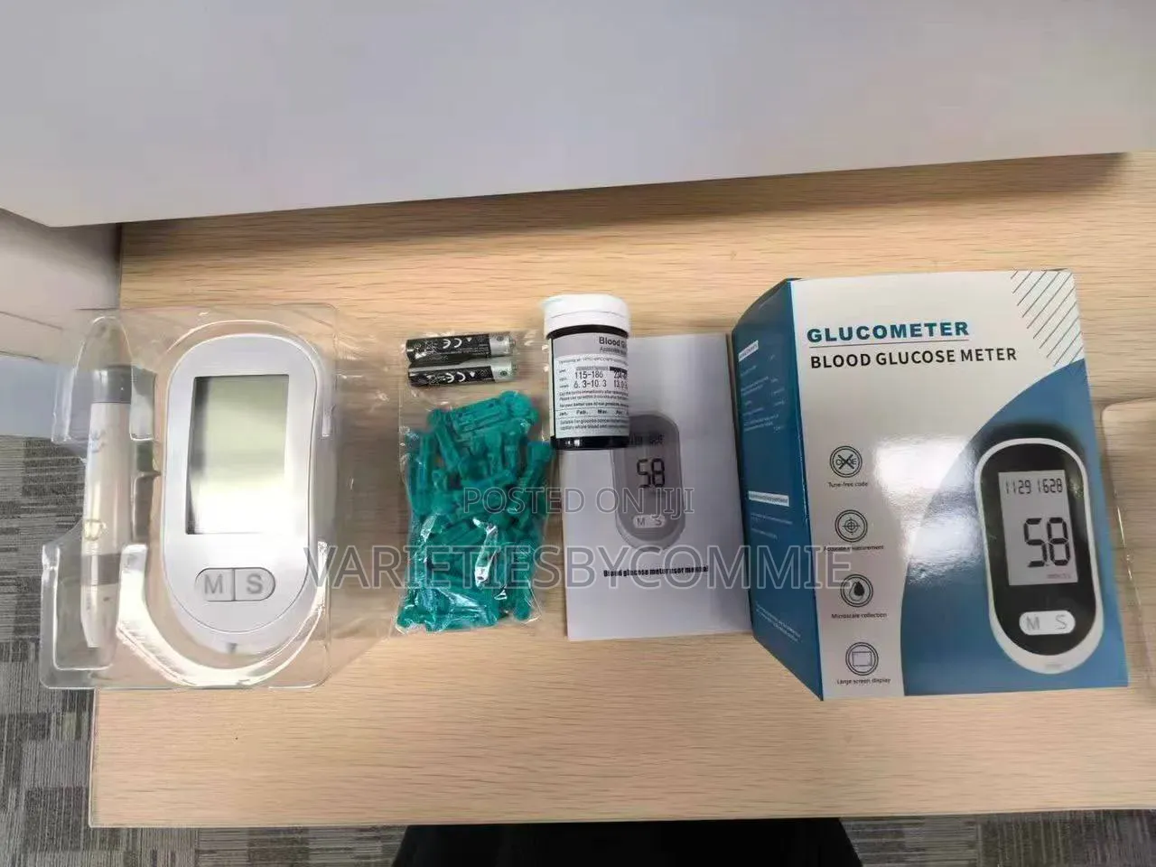 BLOOD GLUCOSE METER HOME KIT(Comes With It’s Own Battery)
