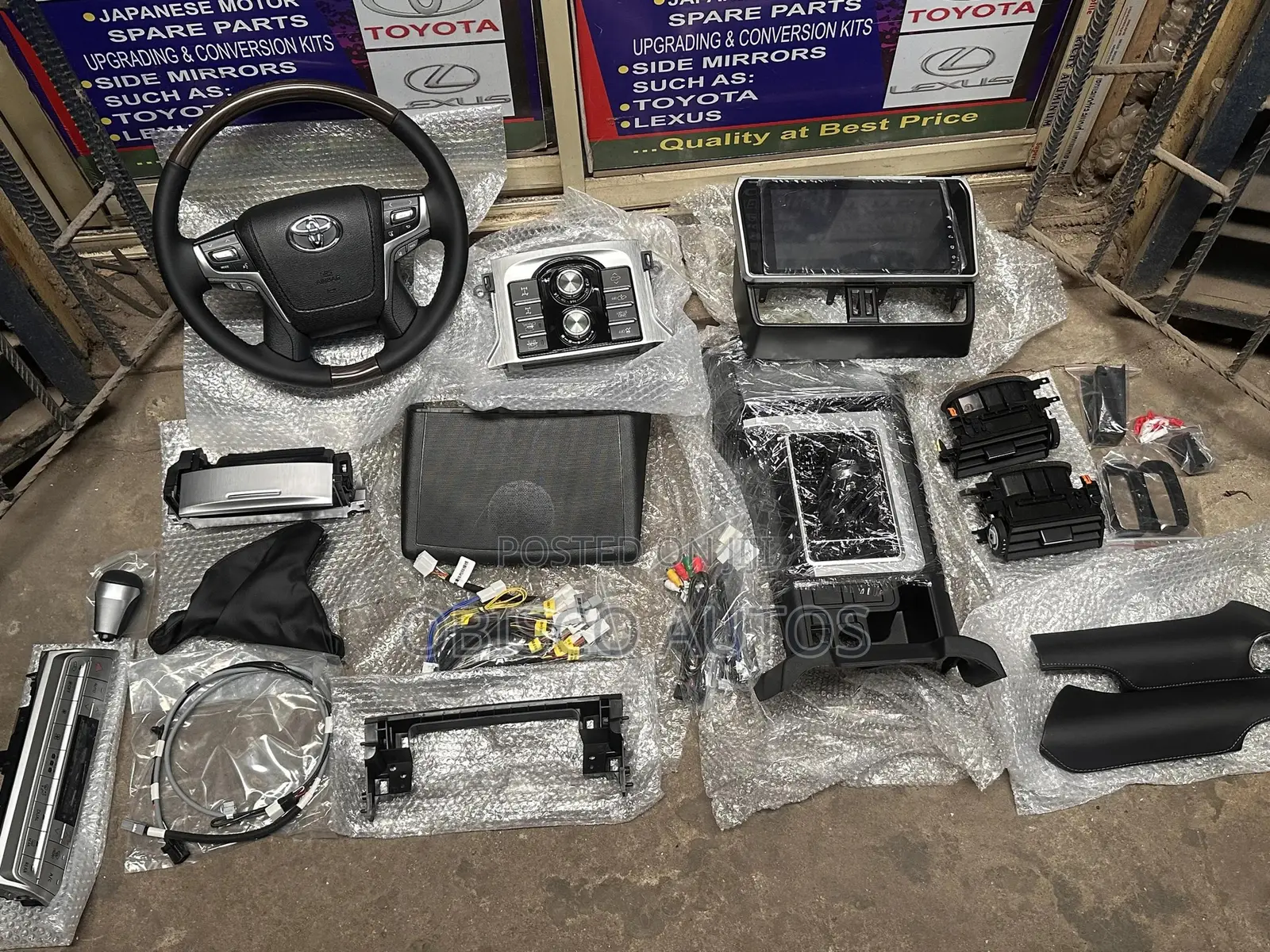 Prado 2018-2020 Interior Kit,console Kit,steering Wheel and Android