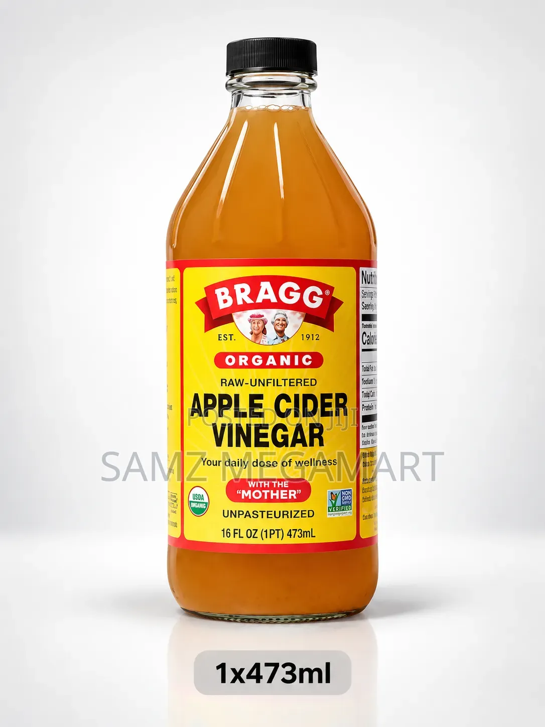 Bragg Organic Raw-Unfiltered Apple Cider Vinegar 1x473ml