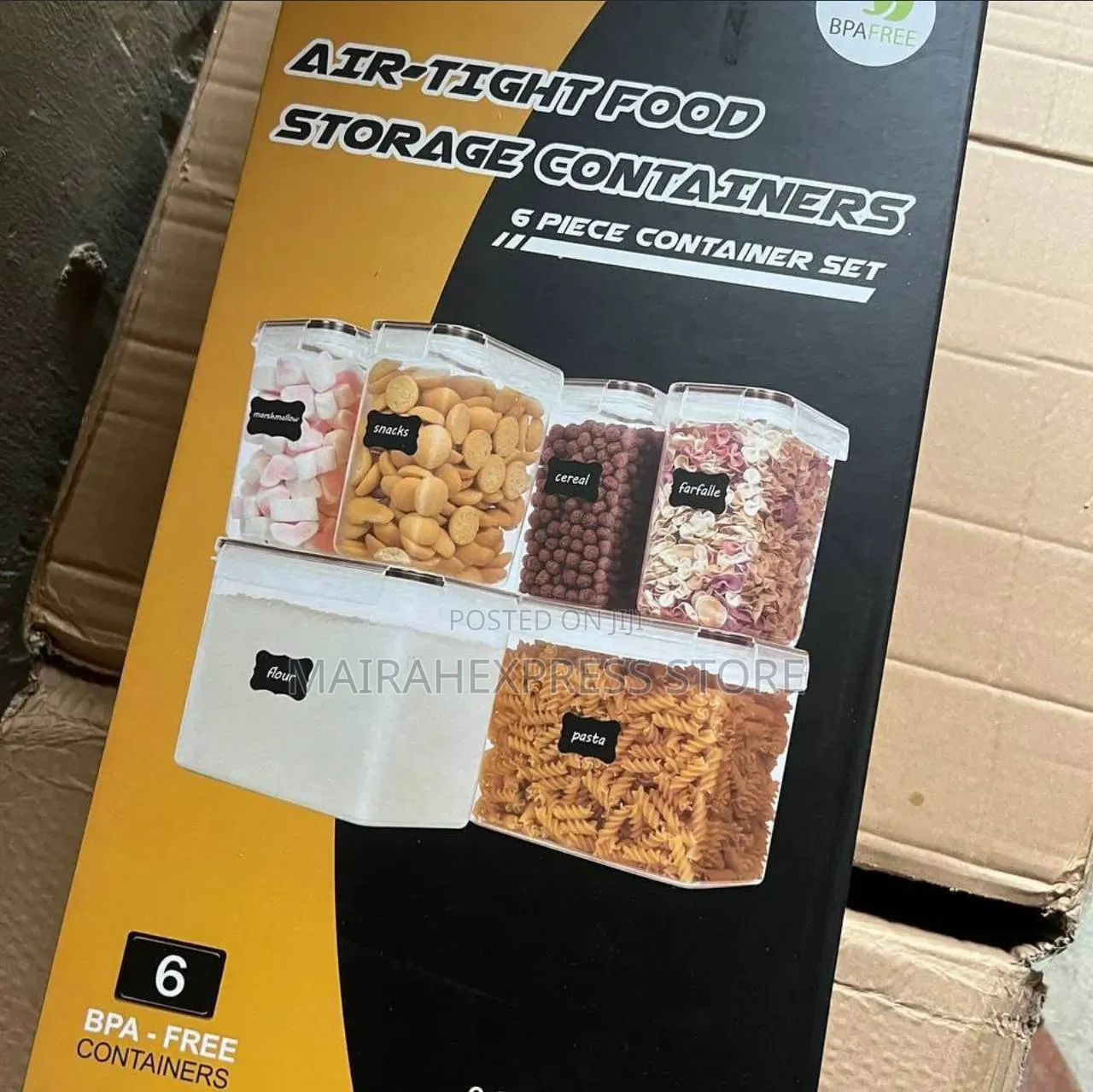 6pc Airtight Food Storage Canister Set T2m