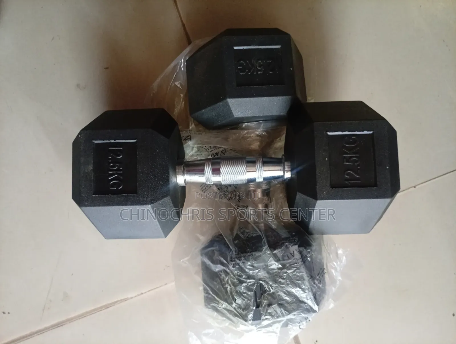 12.5kg Hex Dumbbells
