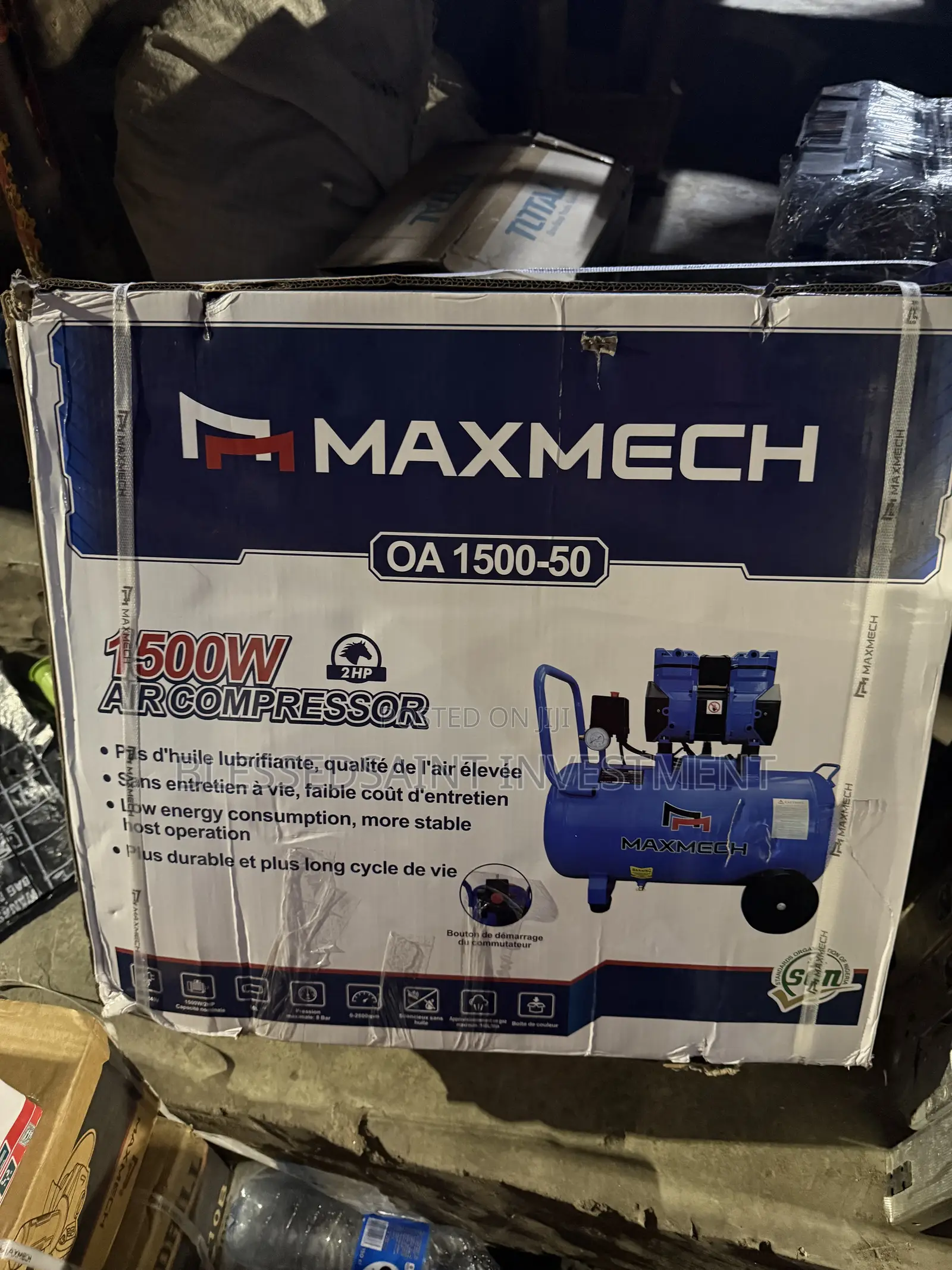 Maxmech 50L Air Compressor Oiless