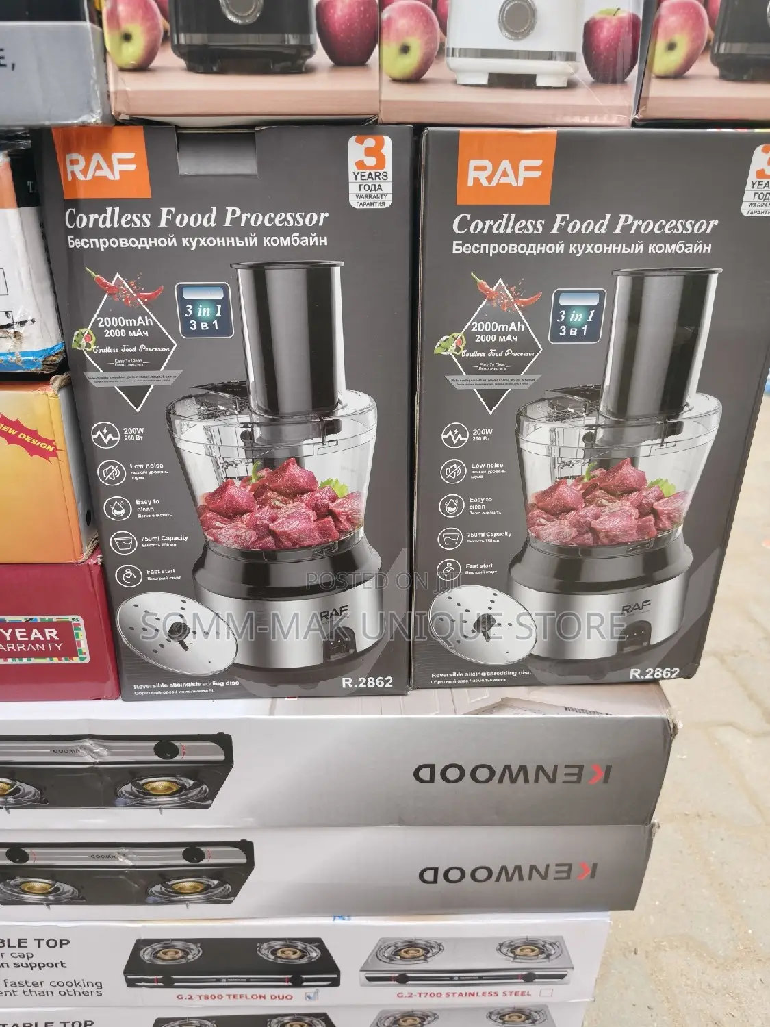 RAF 3-in-1 Rechargeable Cordless Food Processor – Model R.2862