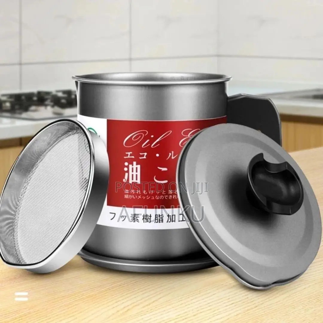 Stainless Oil Filter Storage Pot