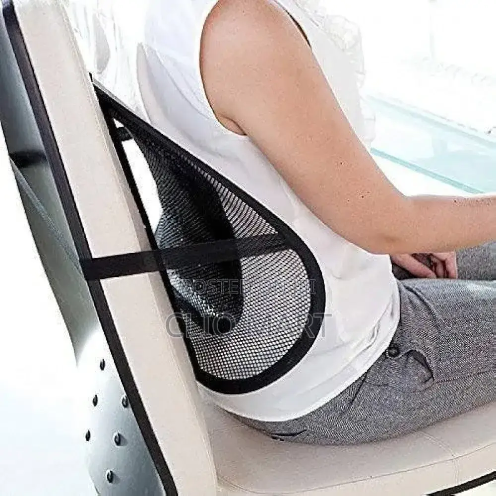 Breathable Mesh Back Pad – Lumbar Cushion for Car, Office, Home Chair