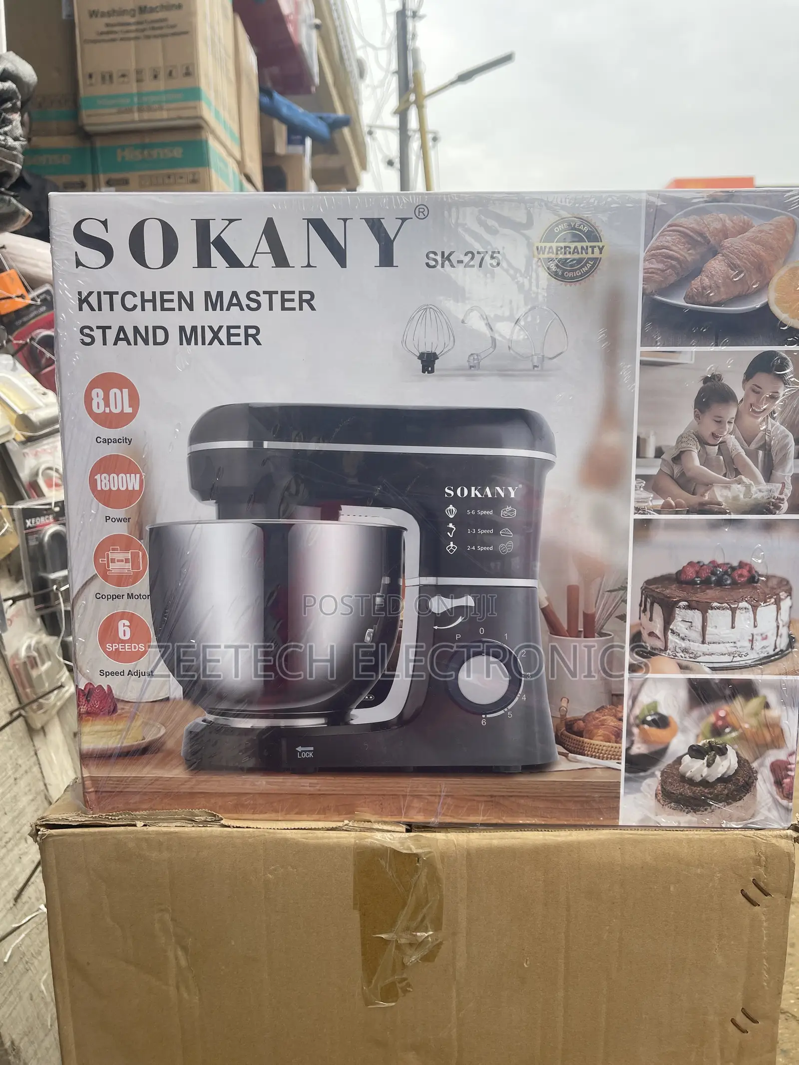 Sokany 8L Kitchen Master Stand Mixer