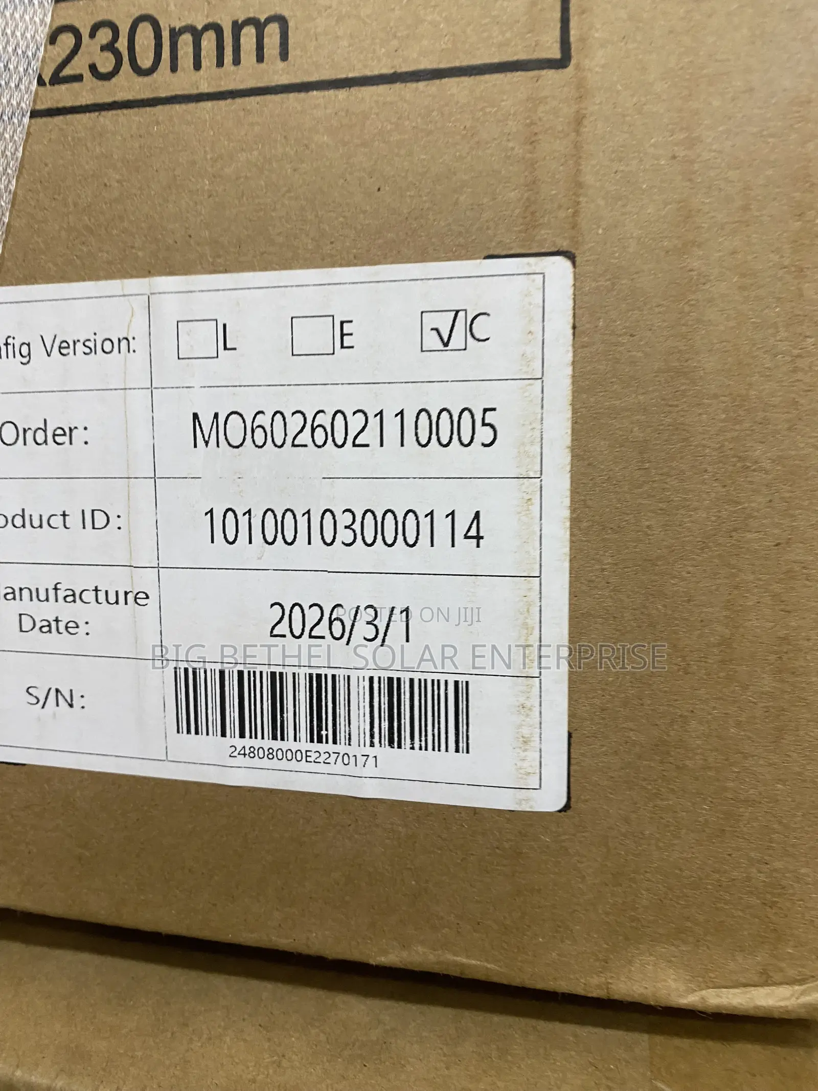 Deye 10kwh 48v 200ah Solar Lithium Iron Battery.