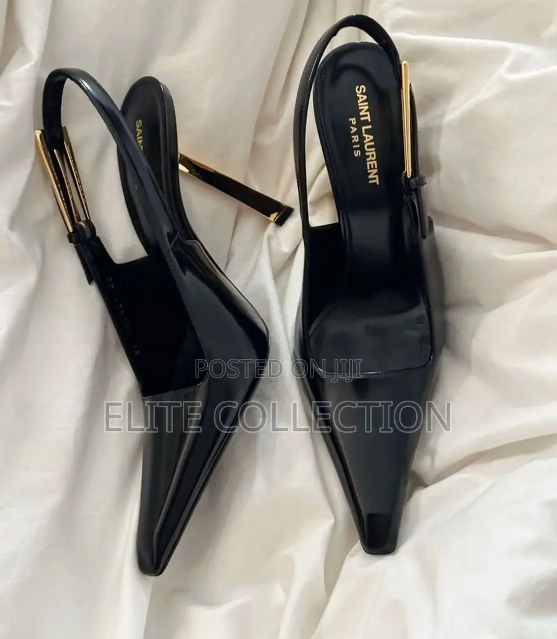 Saint Laurent PATRNT HEEL Size:37-42 Comes Fully Box With Carrier