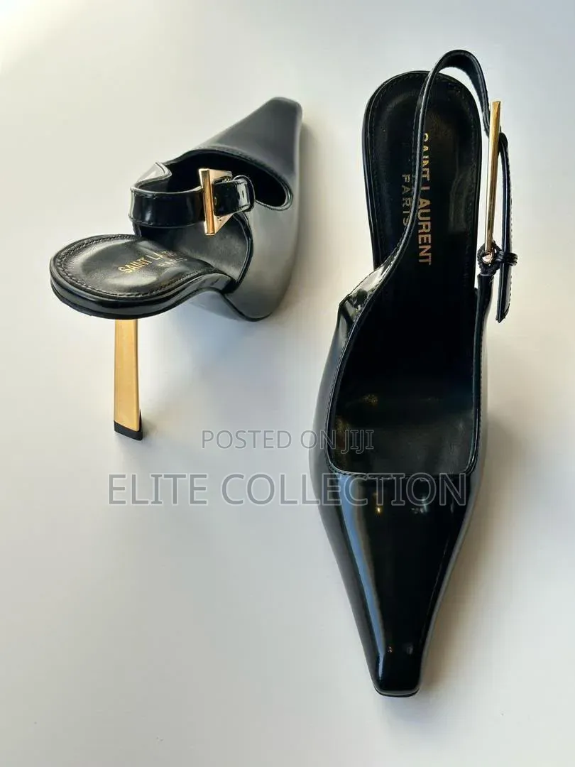 Saint Laurent PATRNT HEEL Size:37-42 Comes Fully Box With Carrier