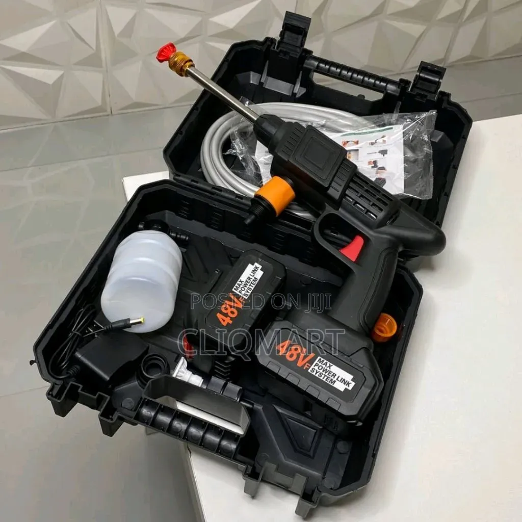 POWERLINK 48V Cordless Pressure Washer – Double Battery Car Wash Gun
