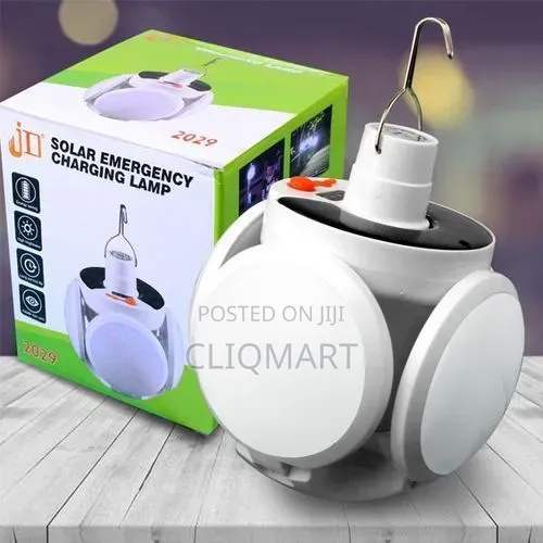 Solar Rechargeable Lamp – Portable Camping Light With Solar Panel