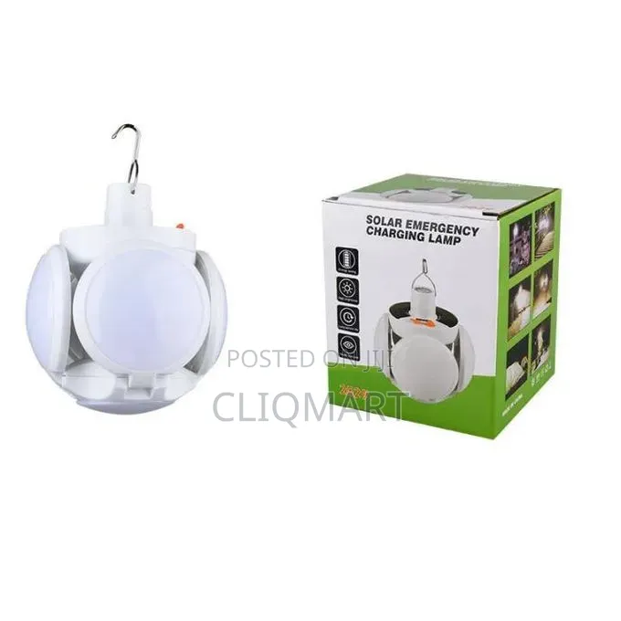 Solar Rechargeable Lamp – Portable Camping Light With Solar Panel