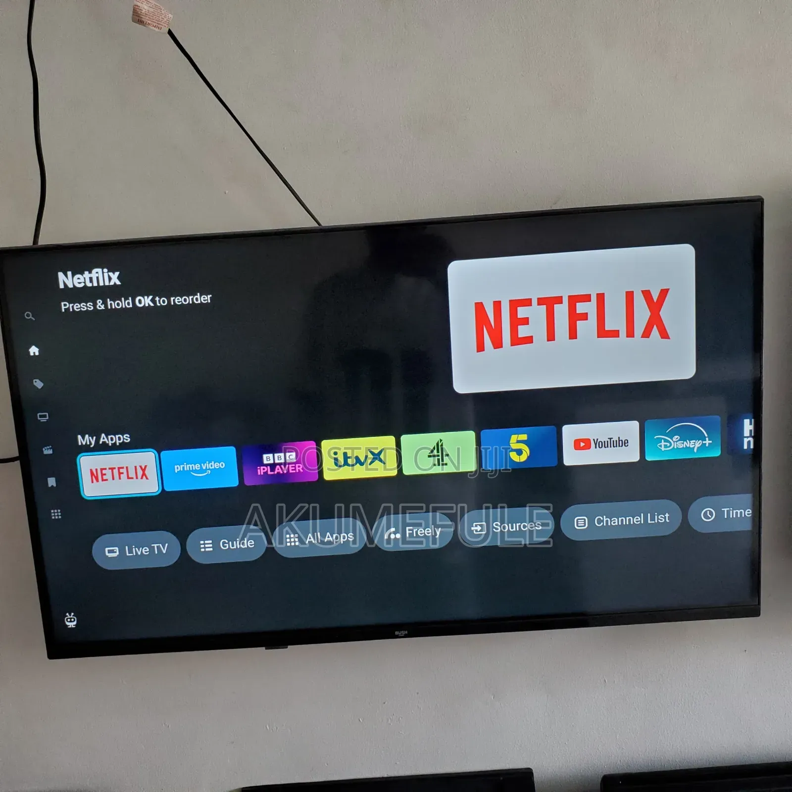 Bush Smart TV 40 Inches Display With Free Netflix Account
