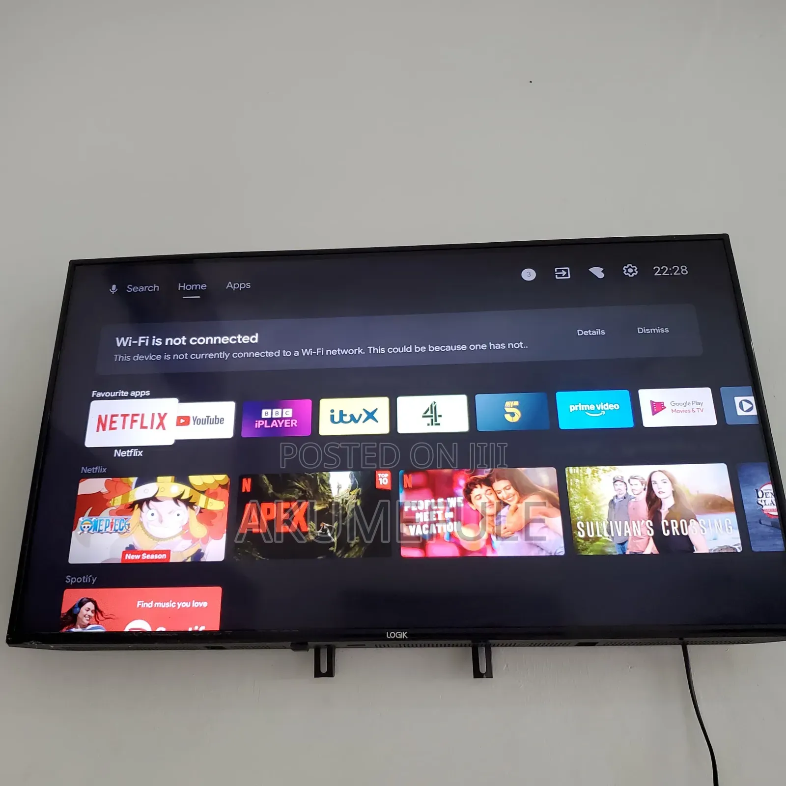 Logik Android TV 43 Inches Display With Netflix Account and YouTube