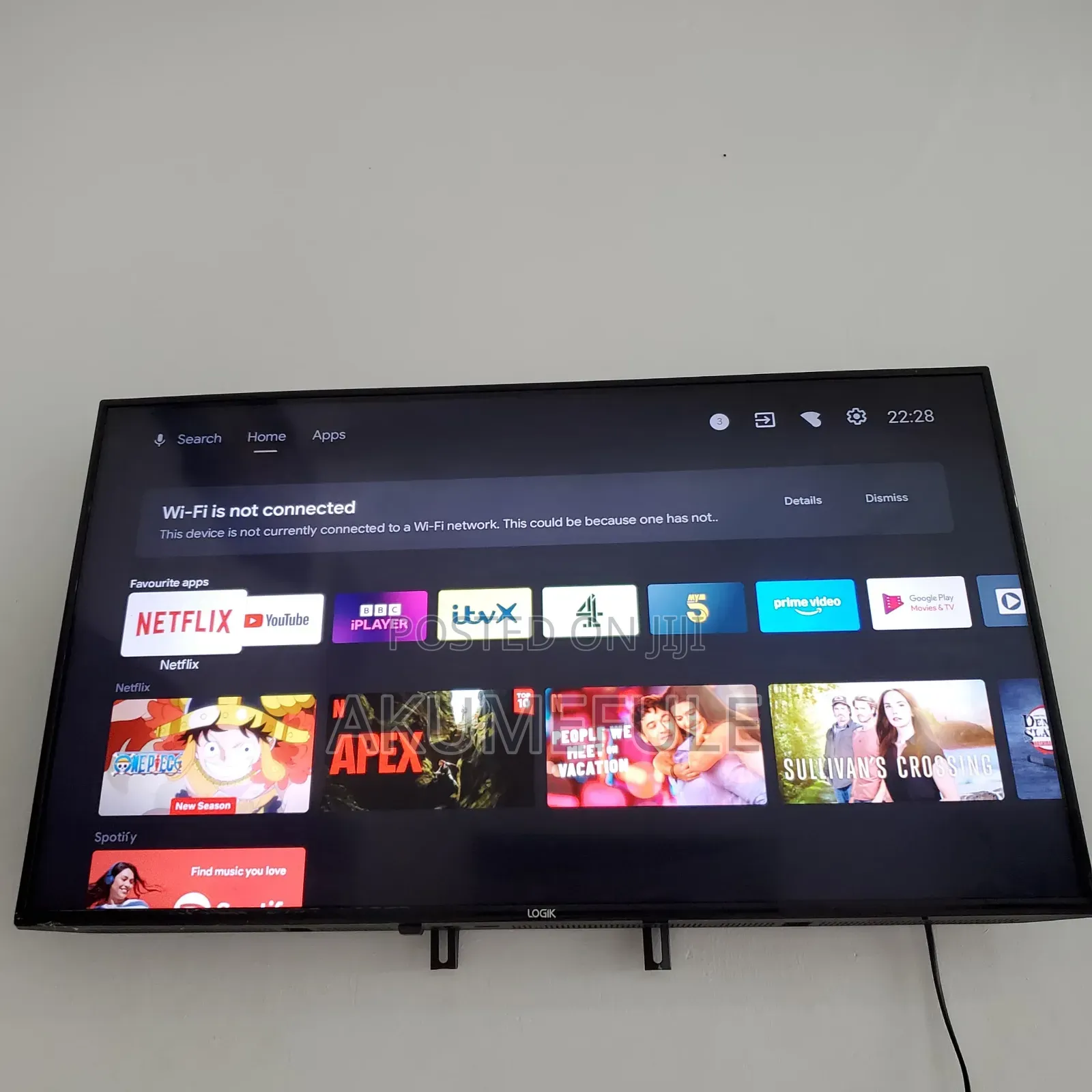 Logik Android TV 43 Inches Display With Netflix Account and YouTube