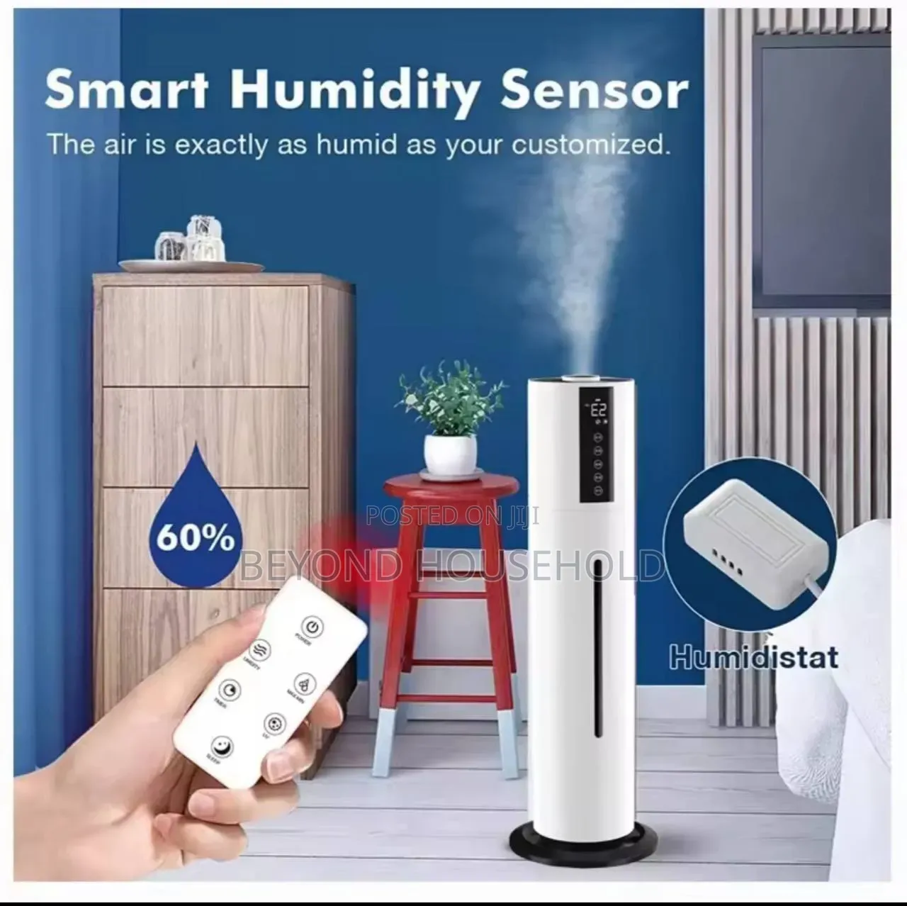 8L Large Capacity Floor-Standing Ultrasonic Humidifier