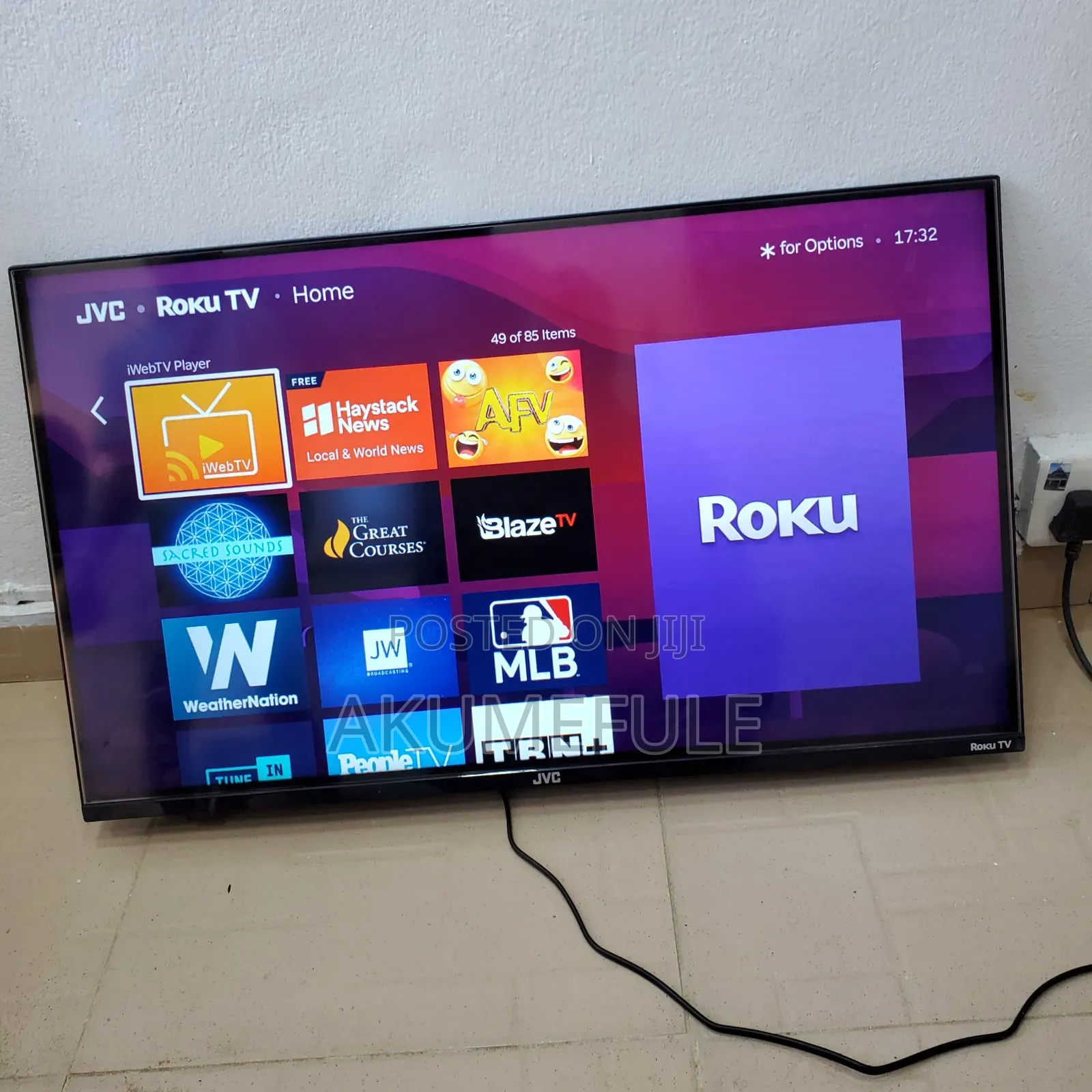 JVC Roku Smart TV 32 Inches Display With Free Netflix Account