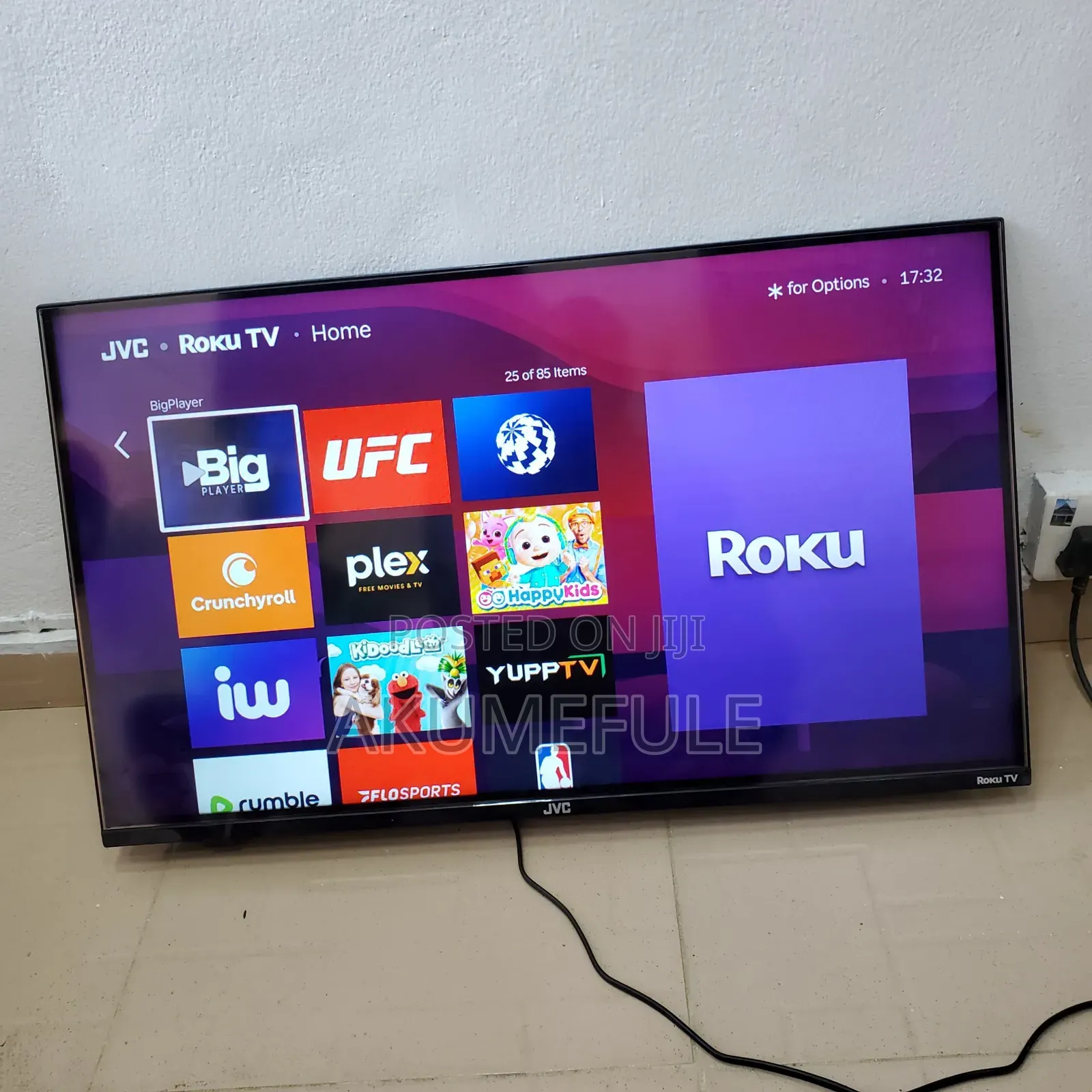 JVC Roku Smart TV 32 Inches Display With Free Netflix Account