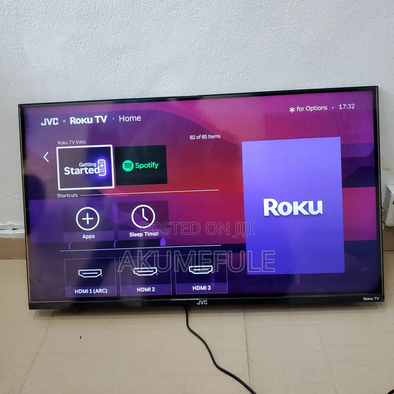 JVC Roku Smart TV 32 Inches Display With Free Netflix Account