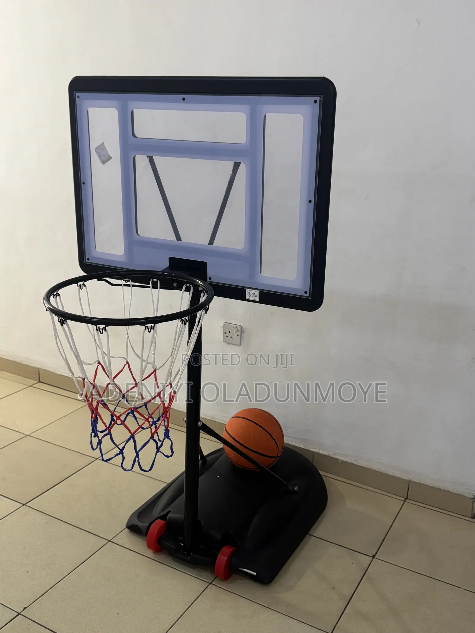 Adjustable Basketball Hoop Ball Set Stand