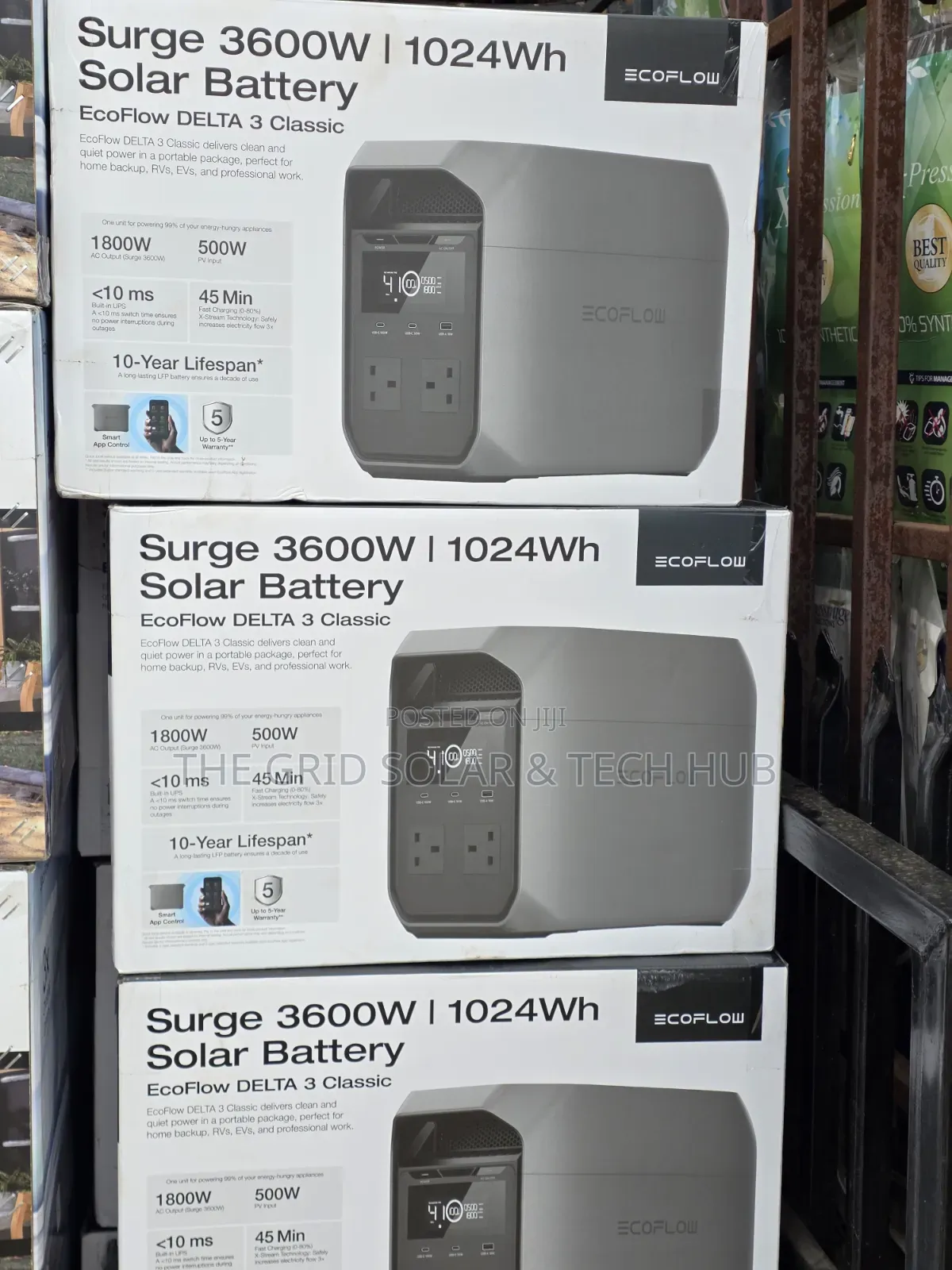 Brand New EcoFlow DELTA 3 Classic Portable Power Station 1024Wh/1800w