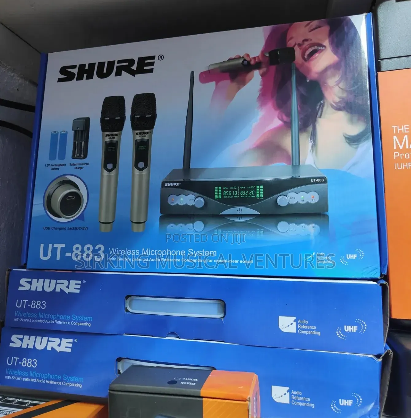 Shure Professional UHF Wireless Microphone UT-883 Double Handle