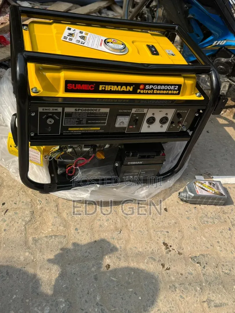 FIRMAN SPG8800E2 Heavy-Duty Petrol Generator – Full Copper Coil