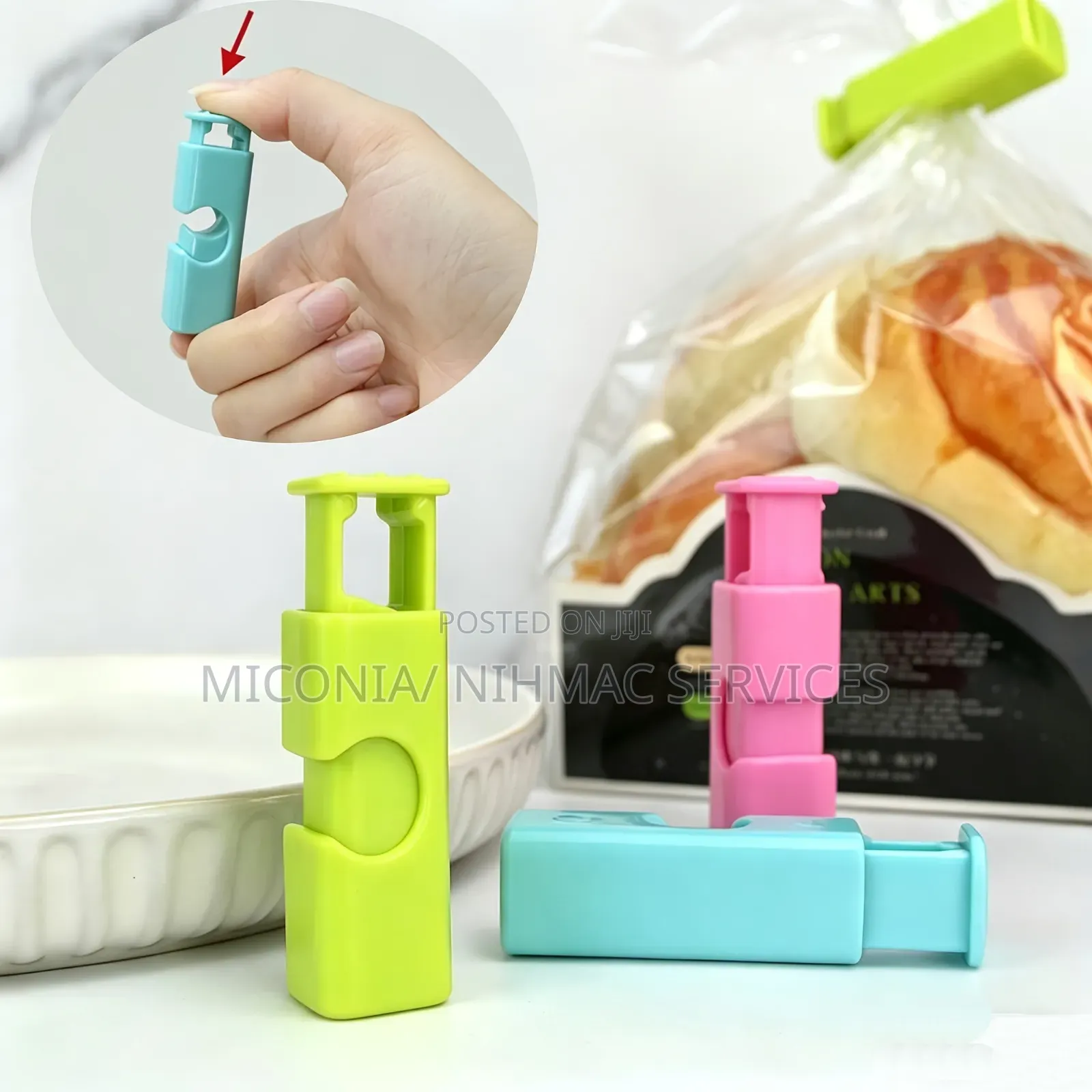 3in1 Reusable Plastic Food Sealing Clip
