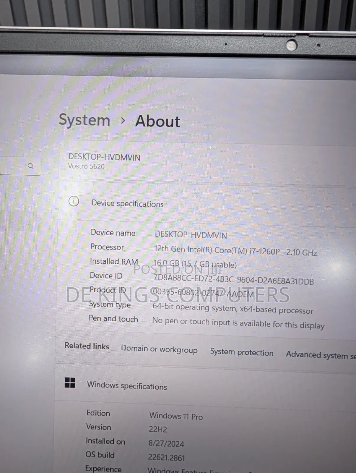 Laptop Dell Vostro 16 5620 16GB Intel Core i7 SSD 512GB