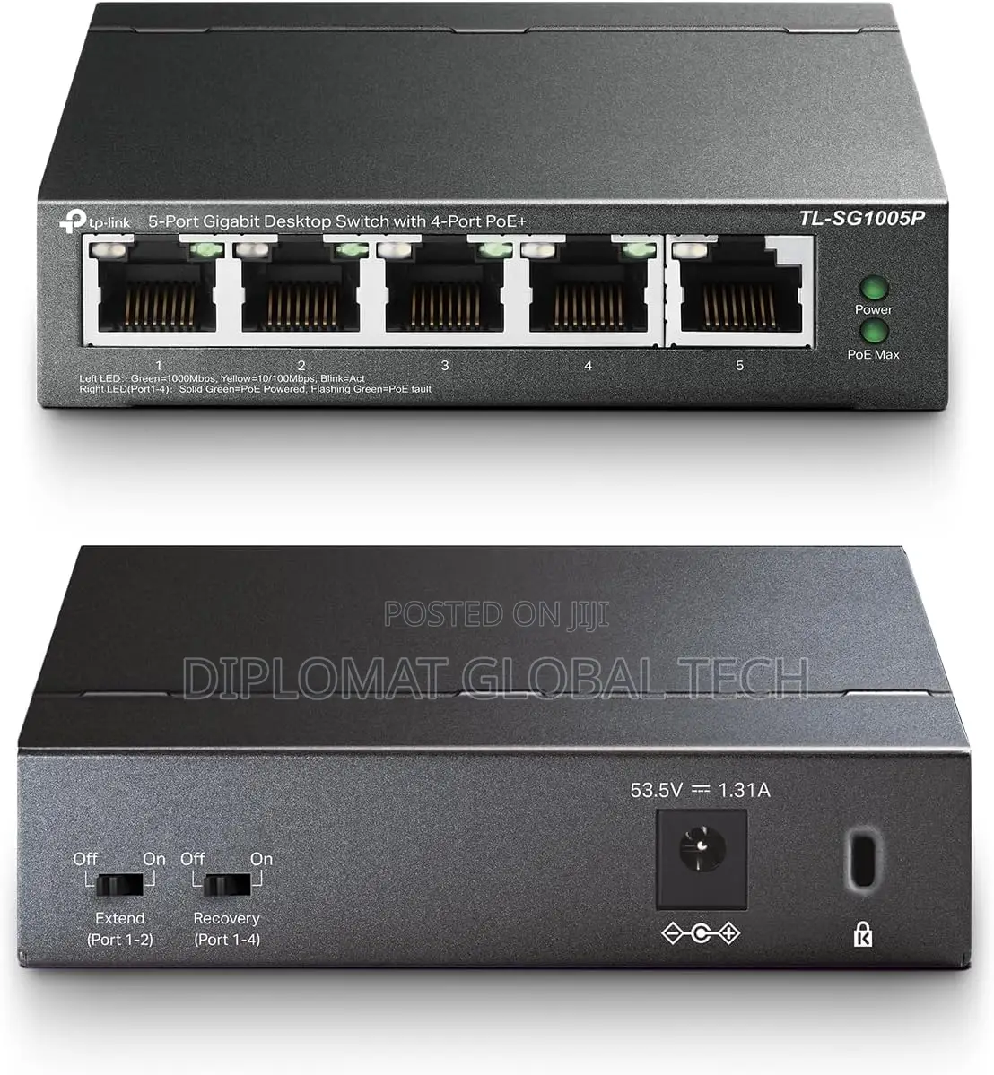TP-Link Tl-Sg1005p, 5 Port Gigabit Poe Switch, 4 Poe+ Ports at 65w