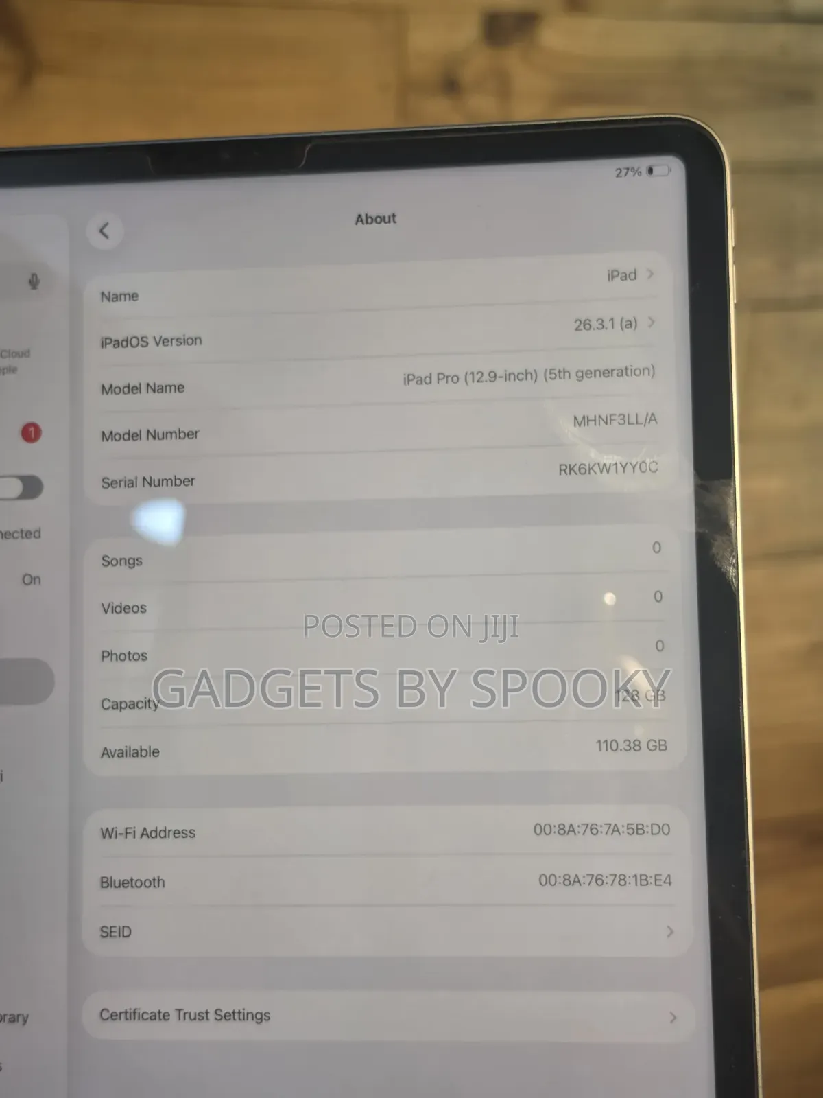 Apple iPad Pro 12.9 (2021) 128 GB Black