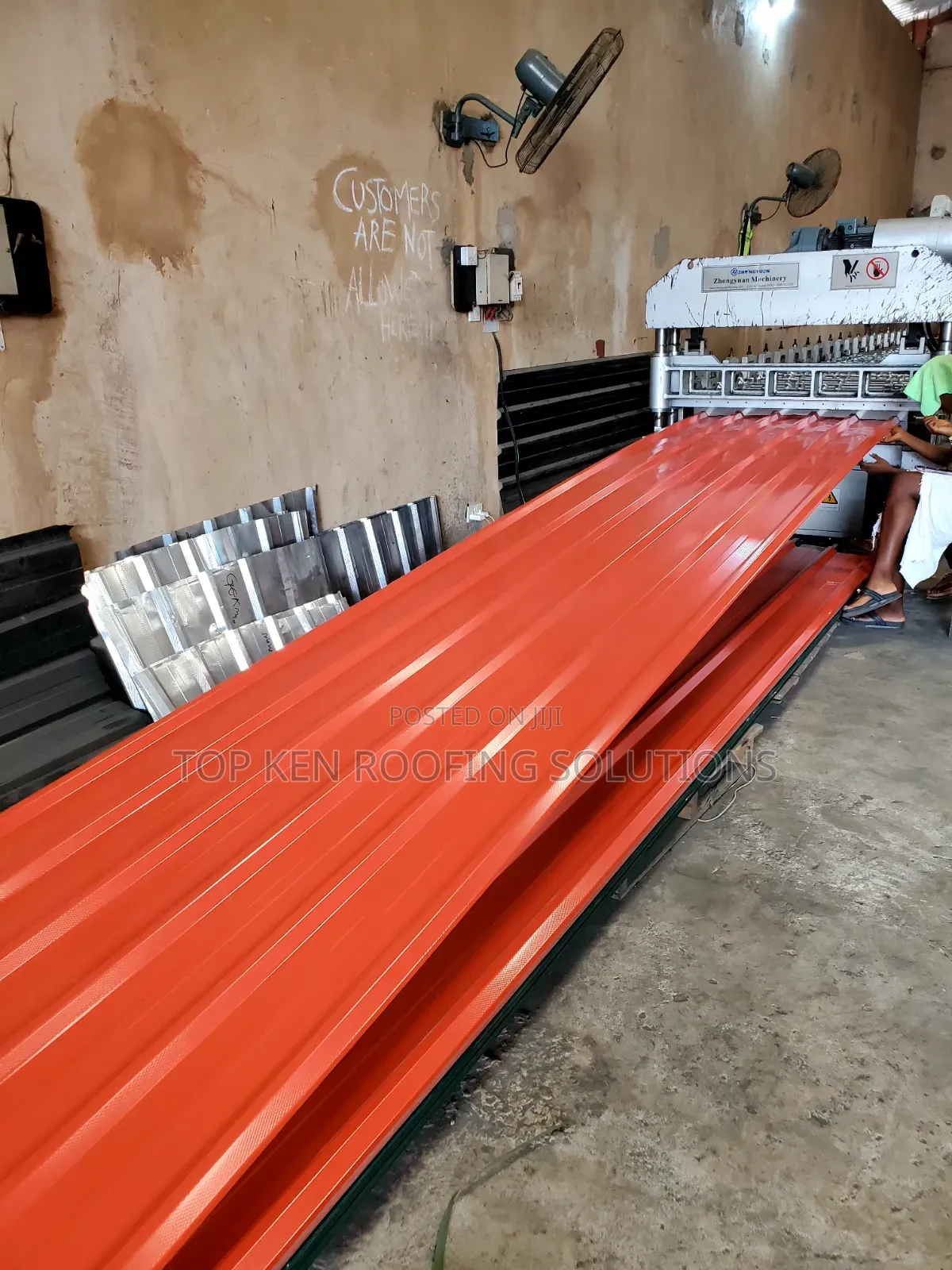 0.60mm Oven Baked Longspan Sheet Tc Red