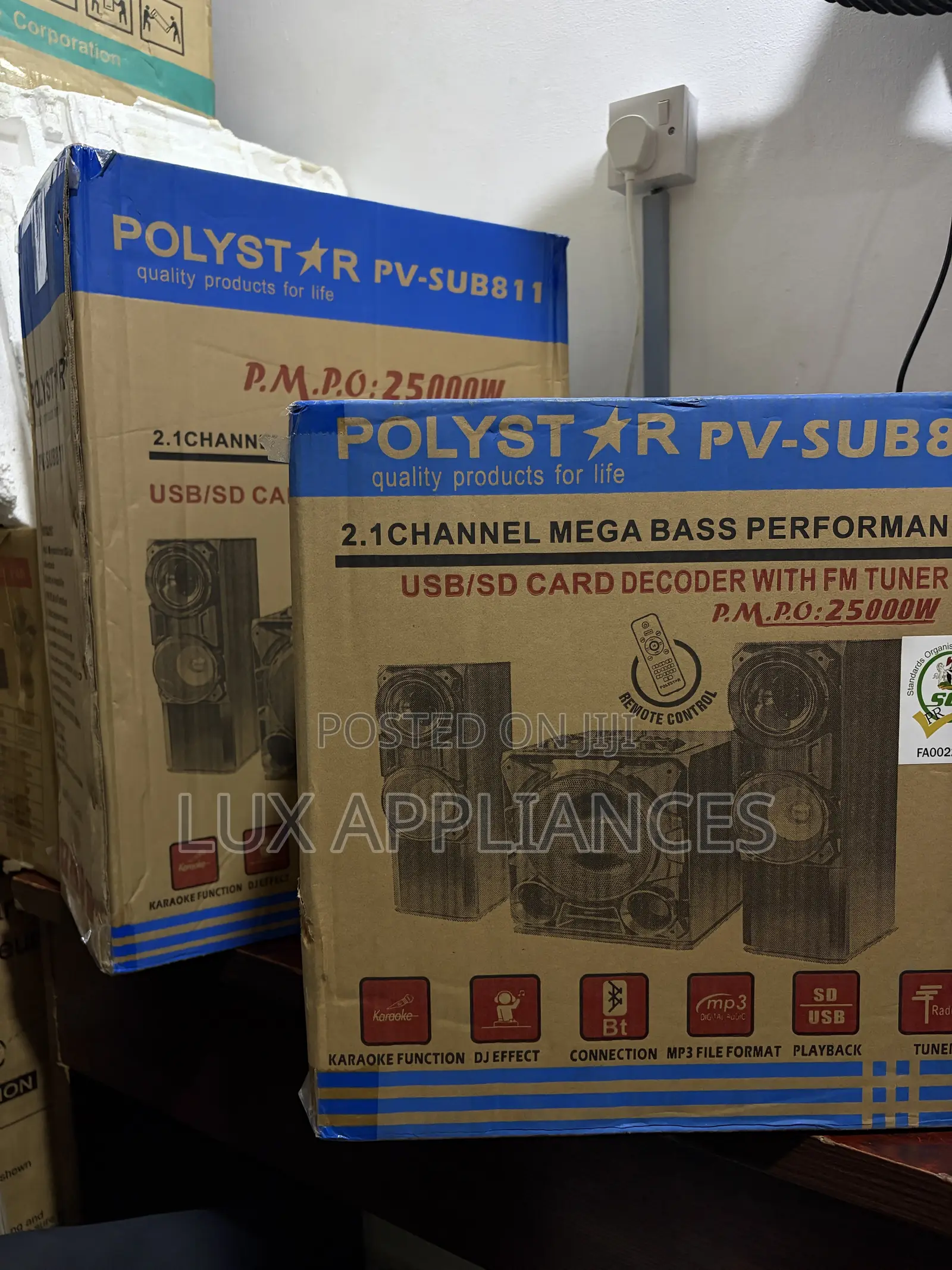 Polystar PV-SUB811 2.1-Channel Bluetooth HiFi Home Theater Speaker