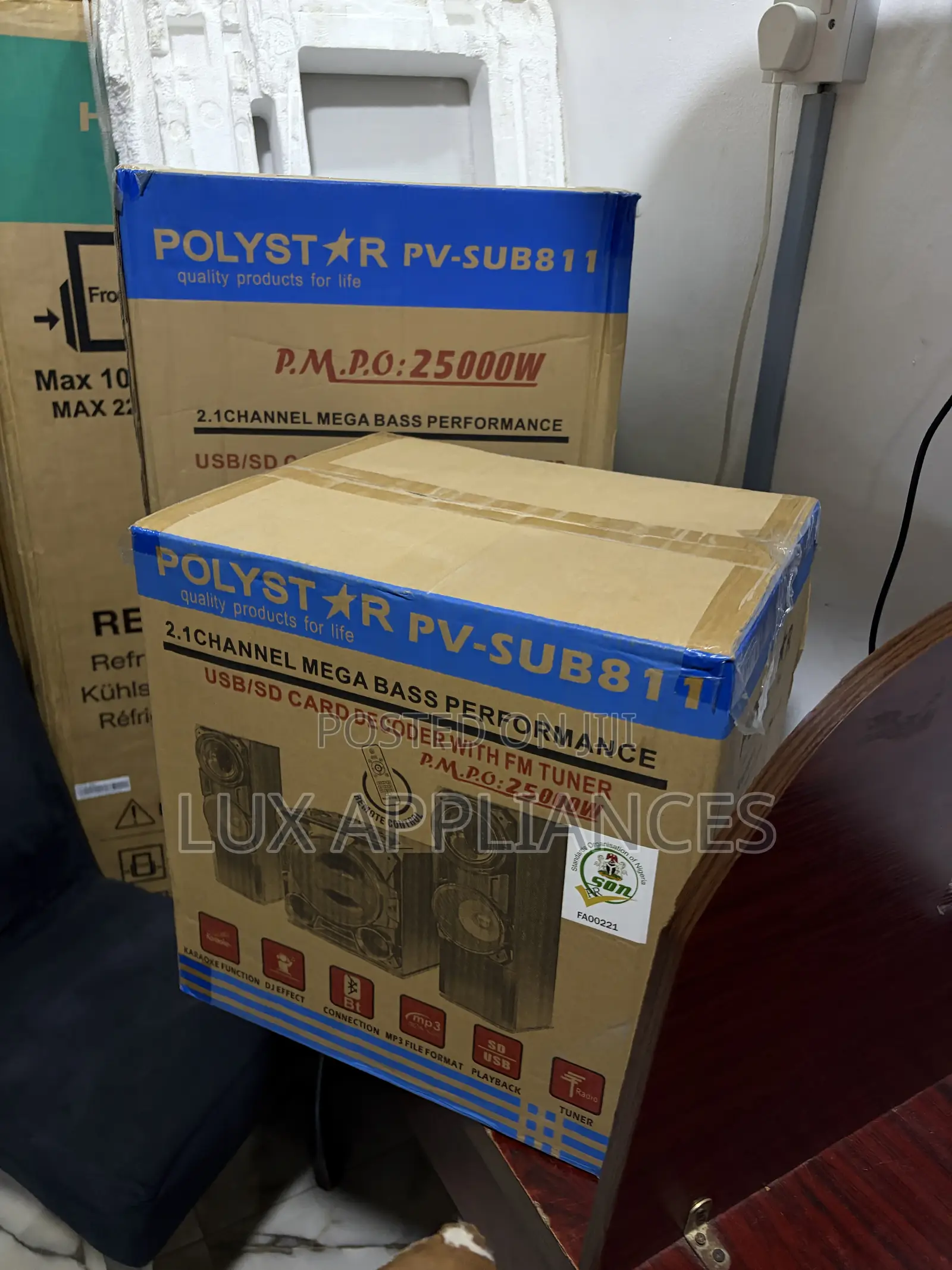 Polystar PV-SUB811 HiFi Speaker System With 8-Inch Subwoofer
