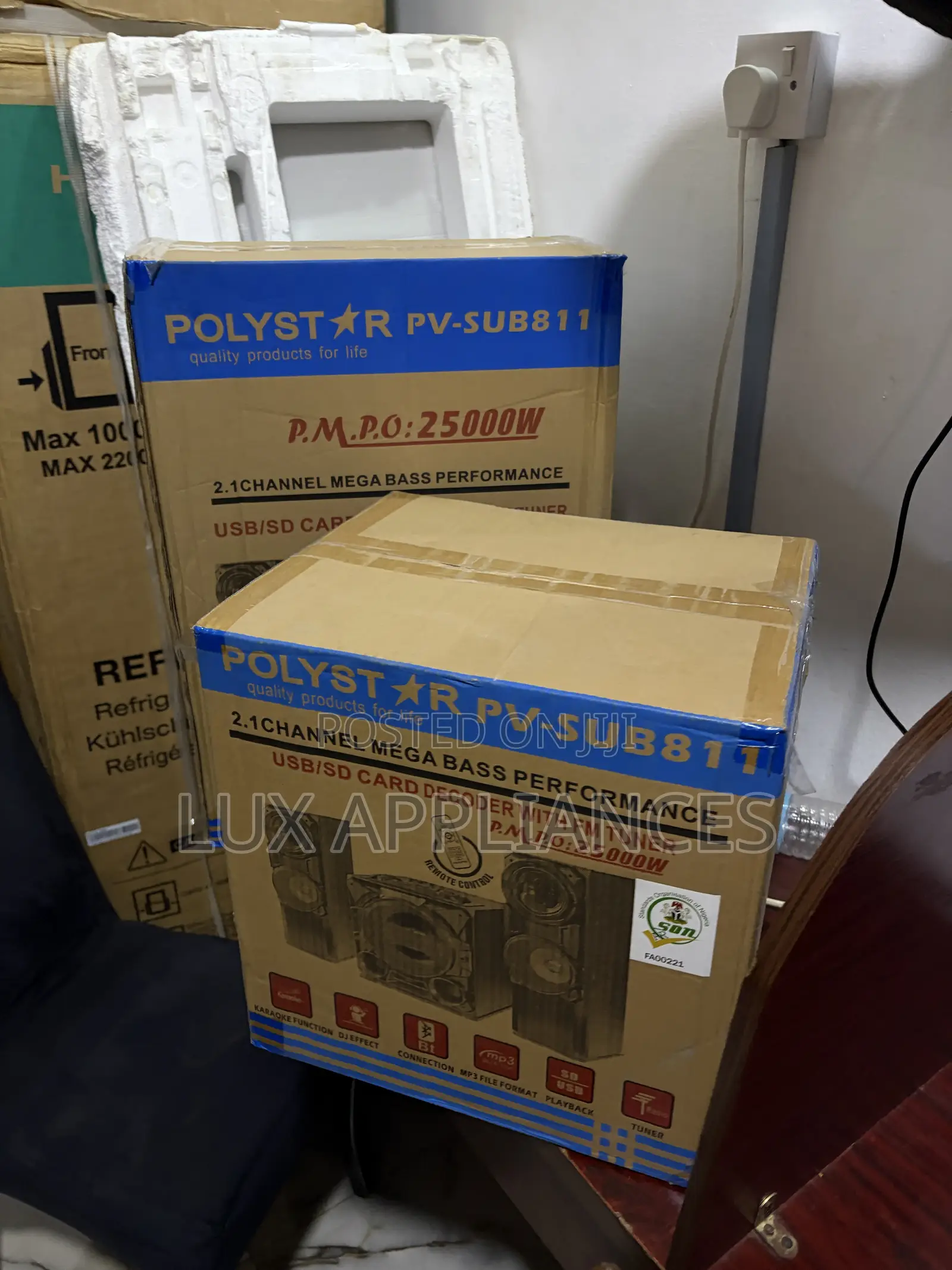 Polystar PV-SUB811 HiFi Speaker System With 8-Inch Subwoofer