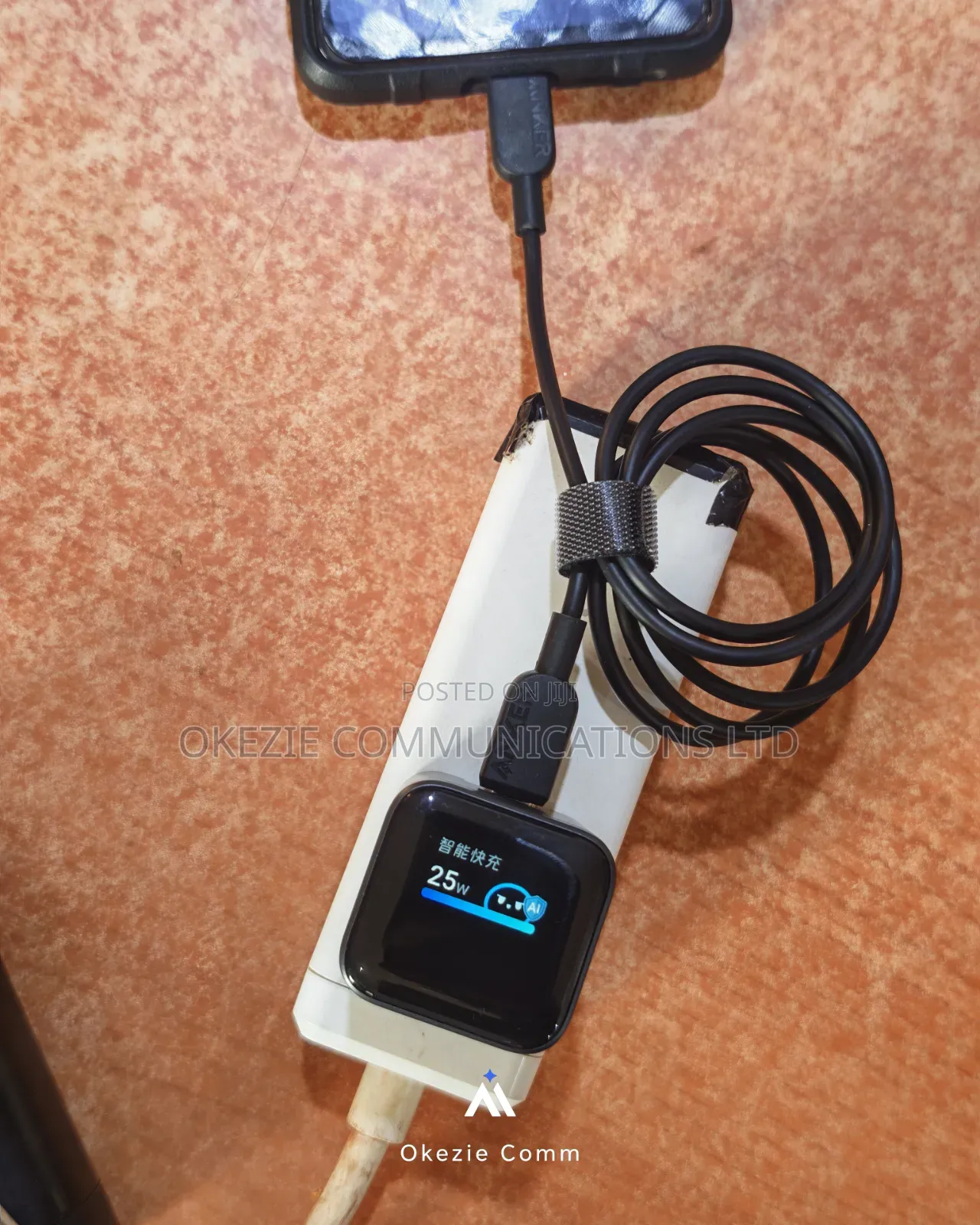 Anker 45w Charger With Display + USB-C Cable (A121d)