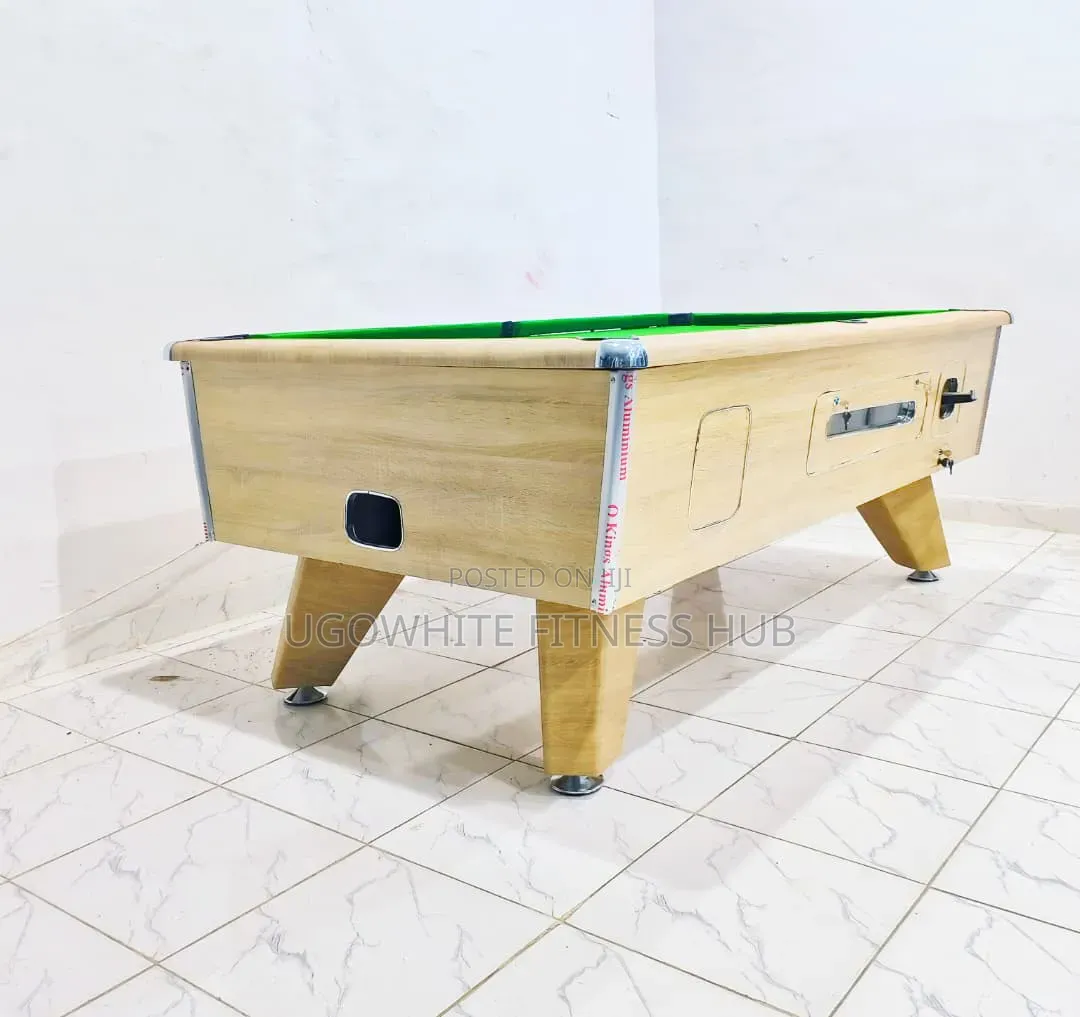 7ft Coin-Operated Marble Snooker Table