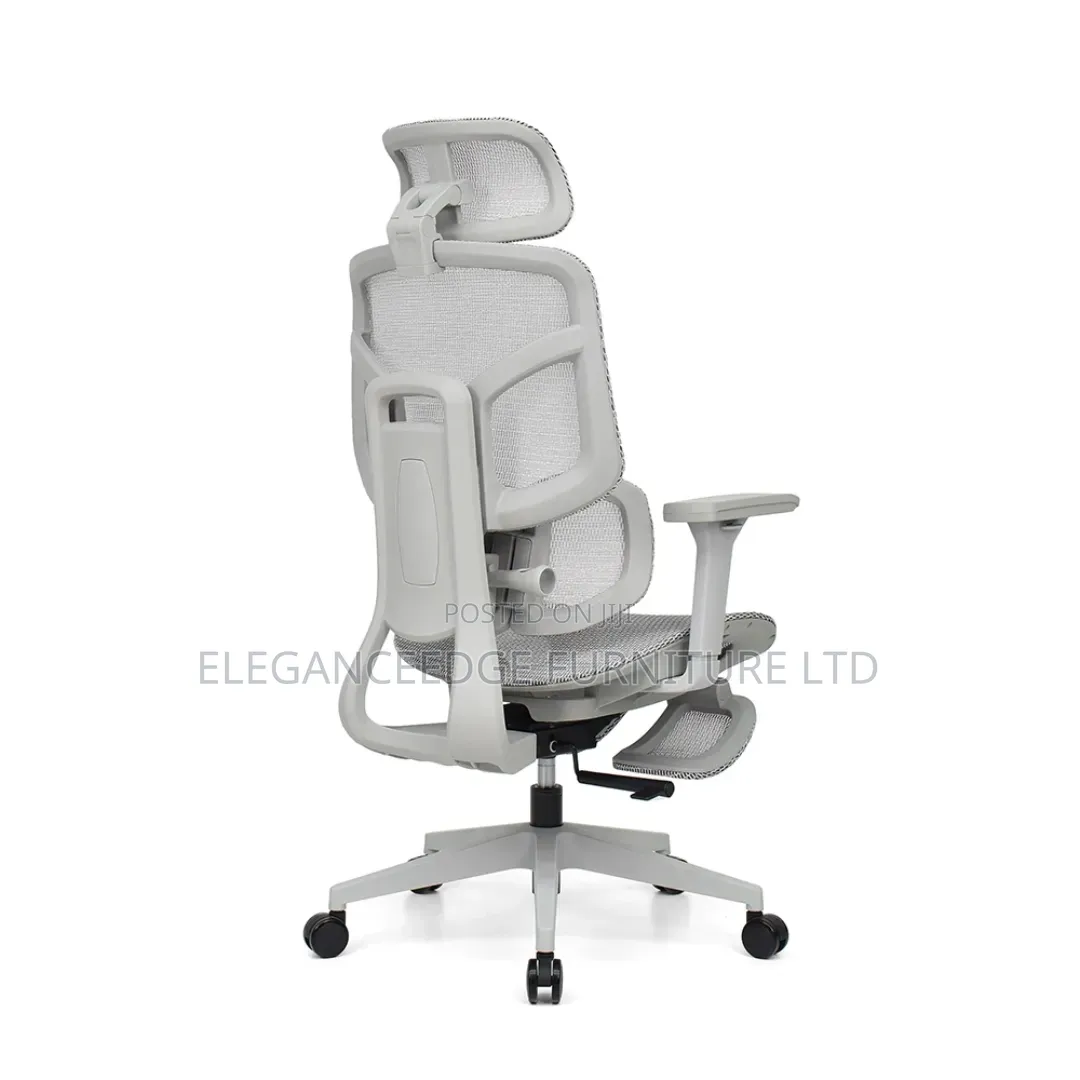 Ergonomic Mesh Executive Chair With Leg Rest